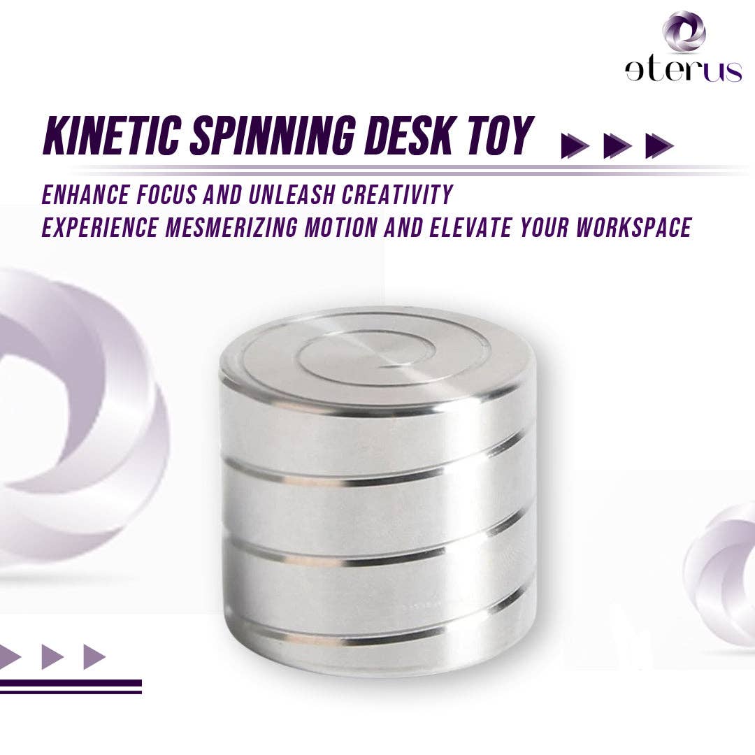 Stainless Steel Kinetic Spinning Desk Toy