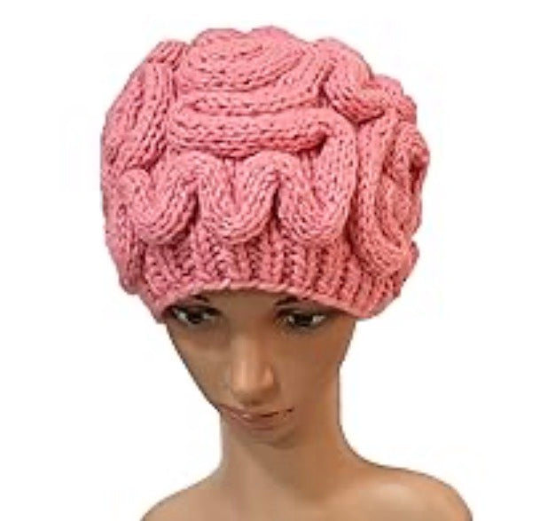 Pink Brain Hat