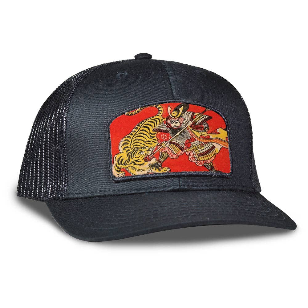 Samurai Tiger -  Archie Trucker Hat: Black