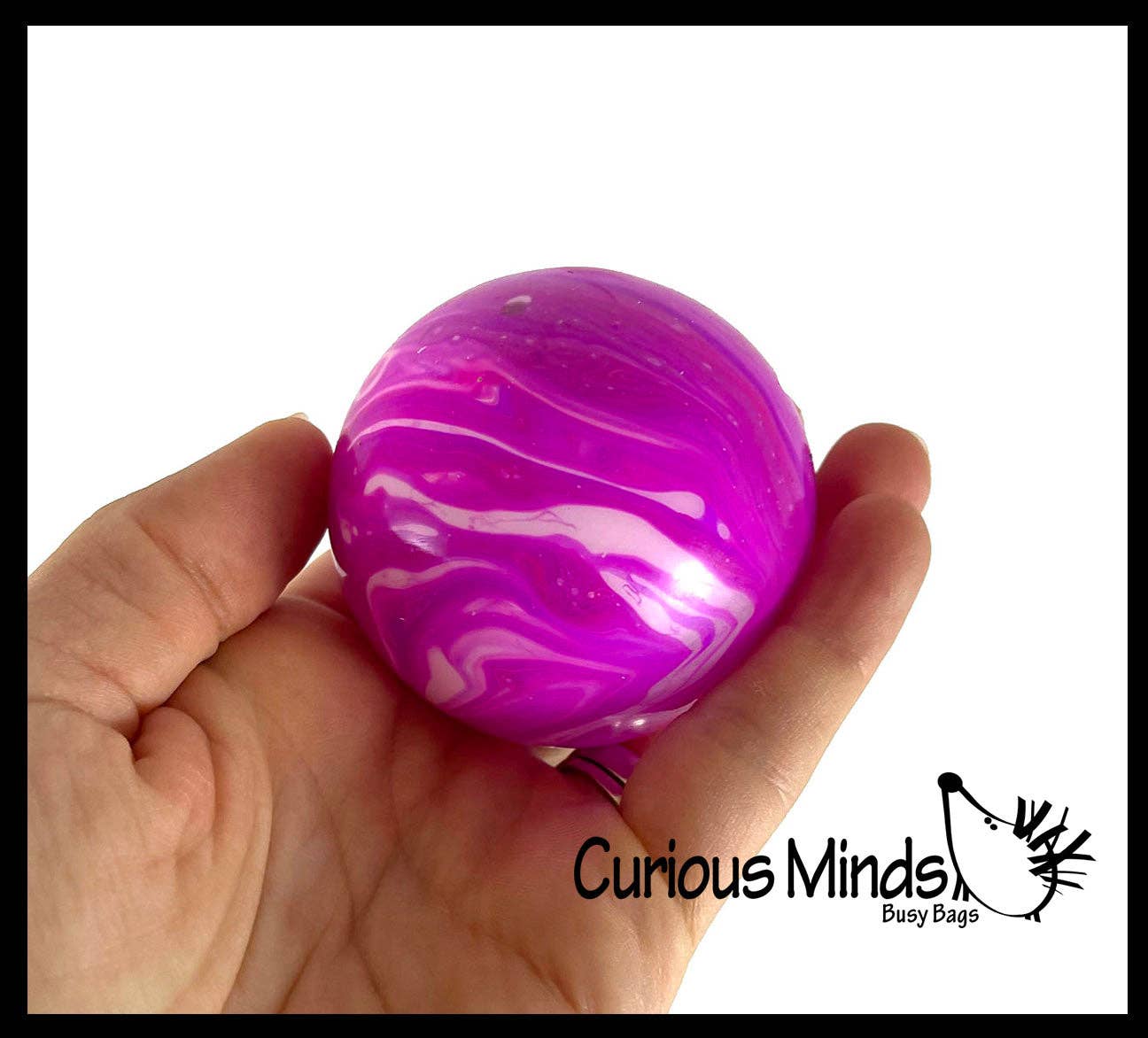Marble Swirl Soft Doh Filled Stretch Ball - Ultra Squishy