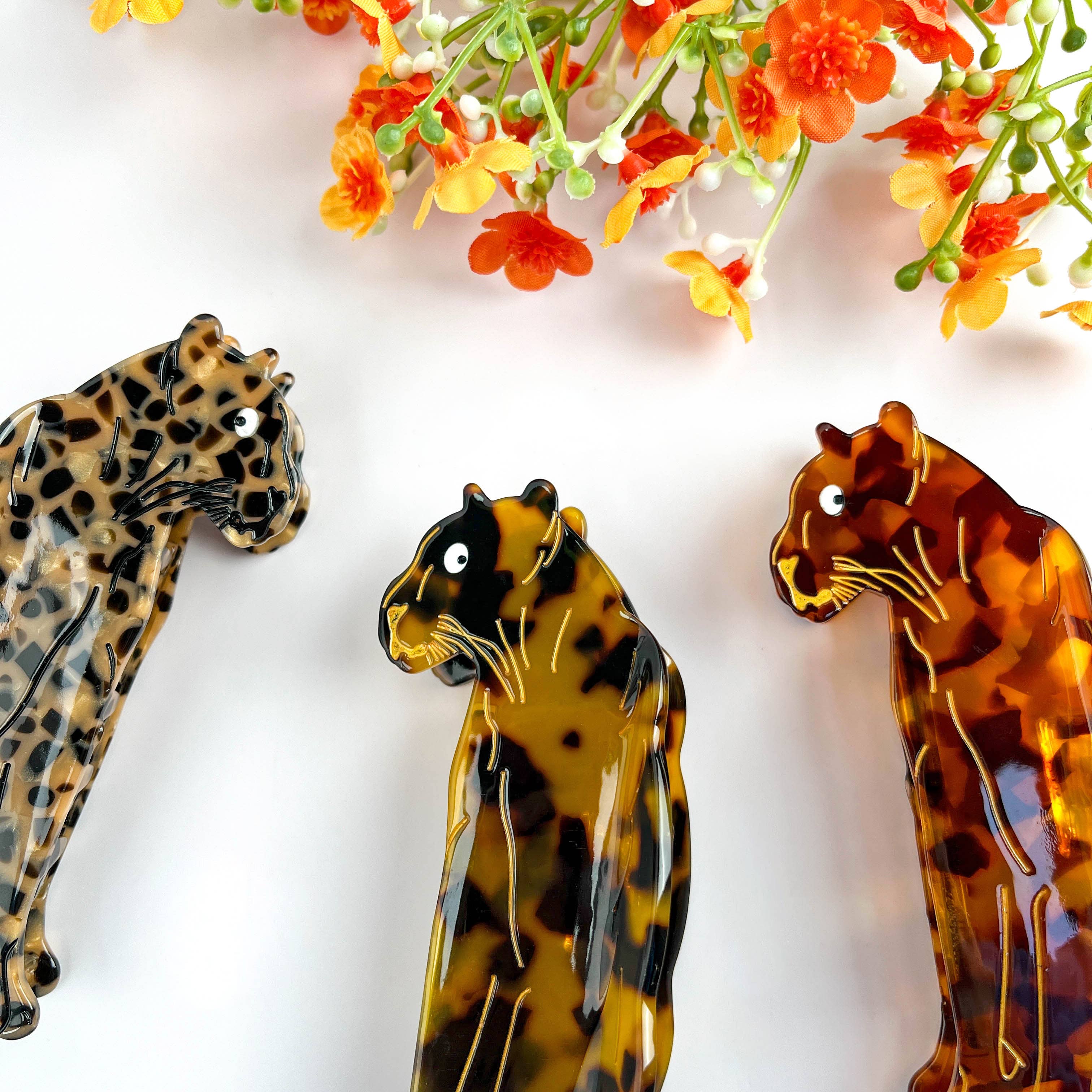 Creative & Unique Jaguar Animal Hair Claw Clip: C