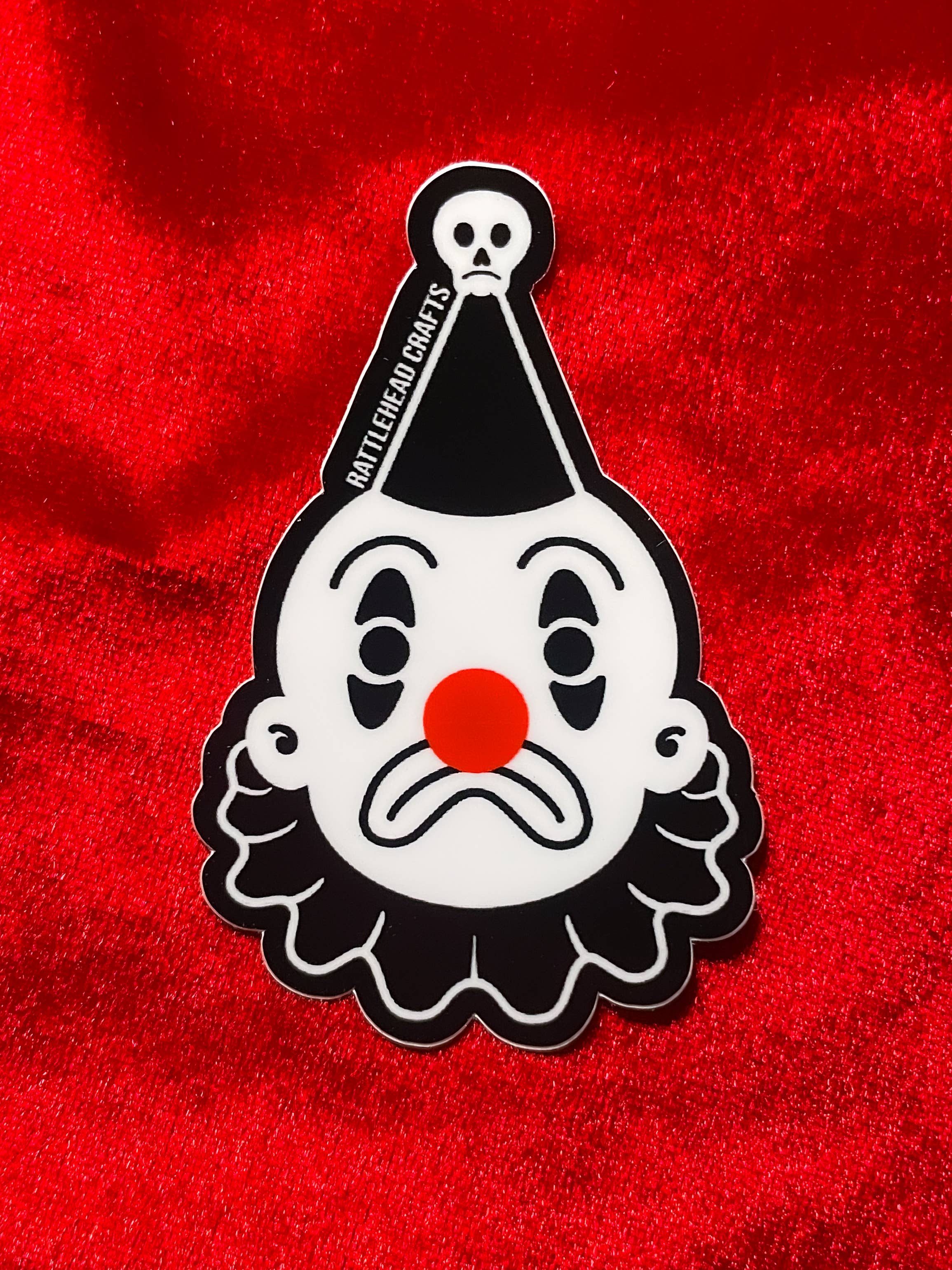 Clown Sad Face Sticker
