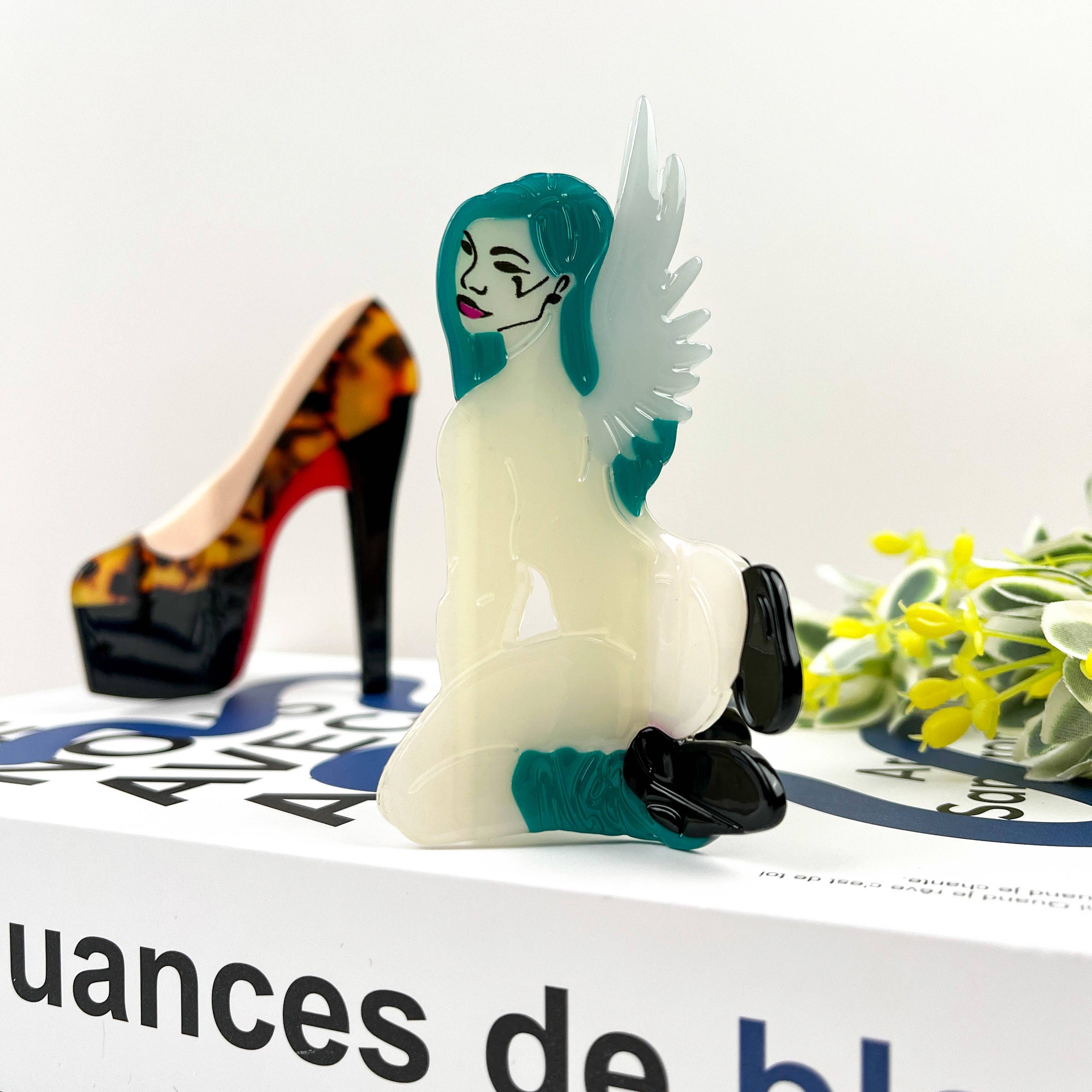 Sexy Girl Hair Clip, Acetate Party Hair Clips: C