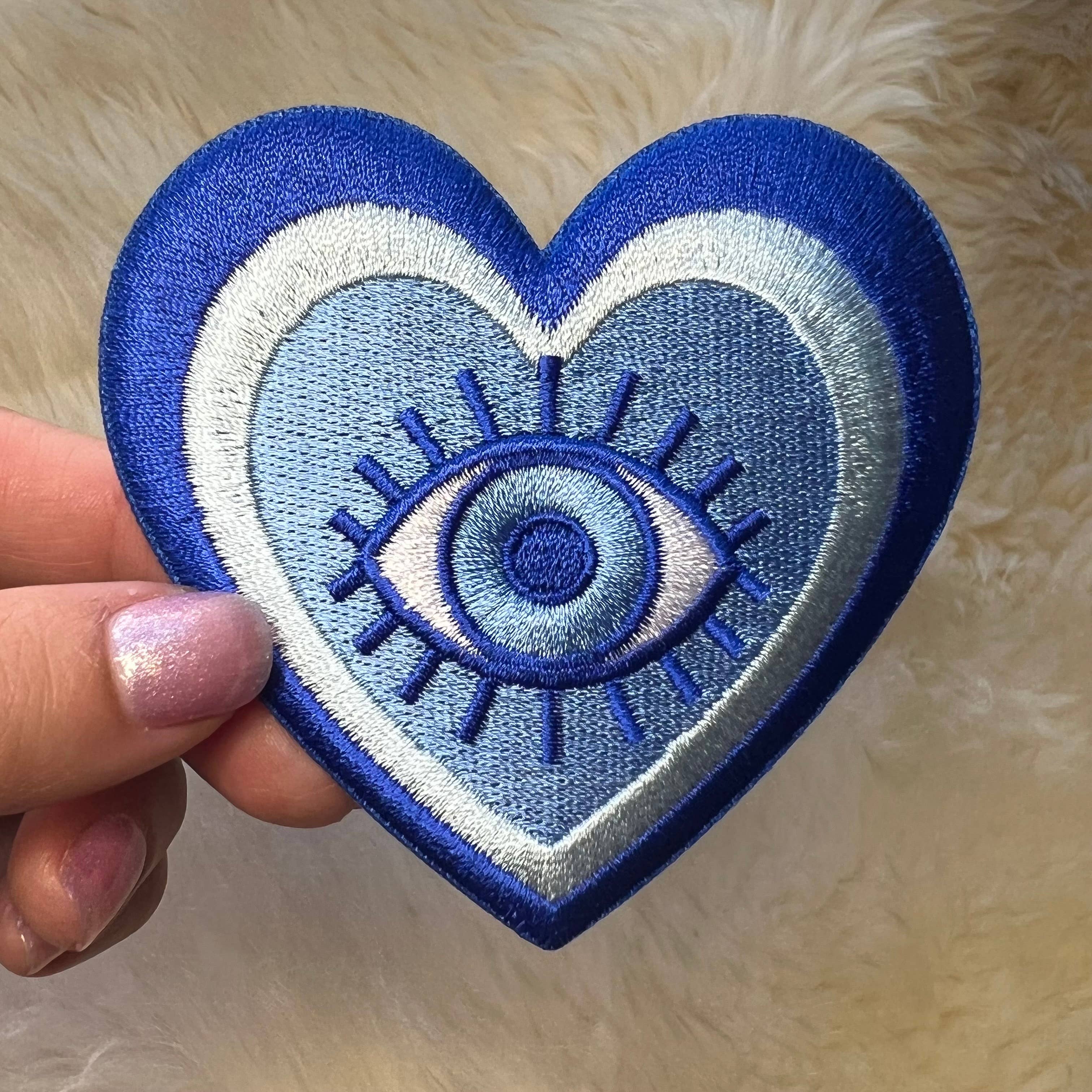 Evil Eye Heart Patch