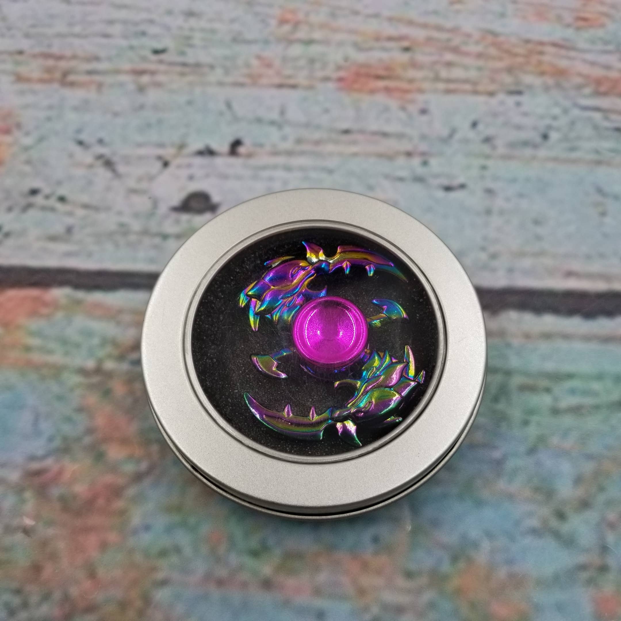 Metal Fingertip Gyro Decompression Fidget Toy With Box