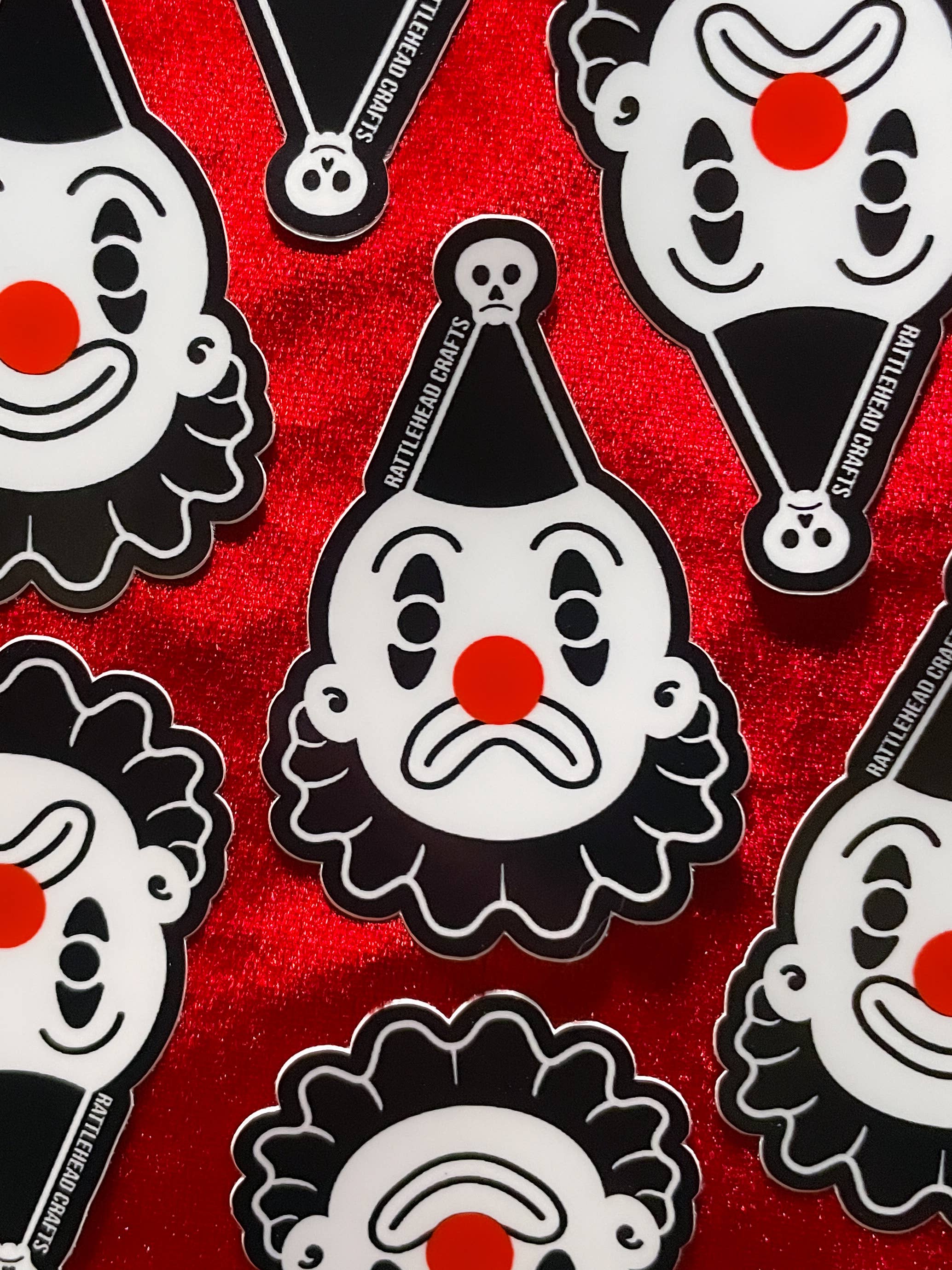Clown Sad Face Sticker