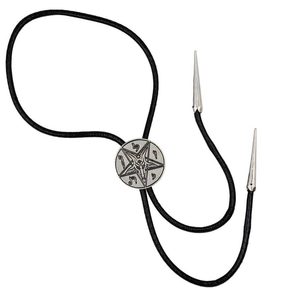 Satanic Circle Bolo Western Tie