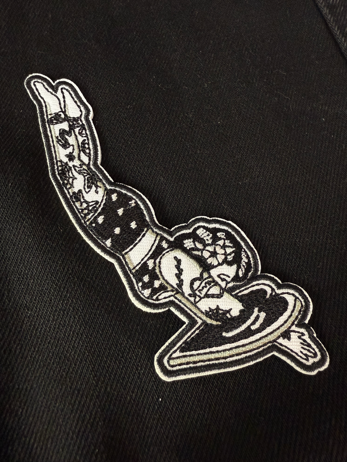 Diver Girl - Embroidered Iron-On Patch