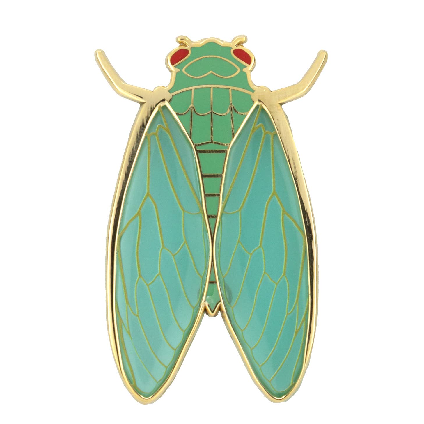 Cicadas enamel pin: Orange