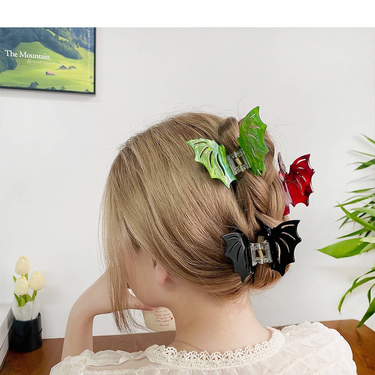 Black BAT WINGS GOTHIC HAIR CLAW