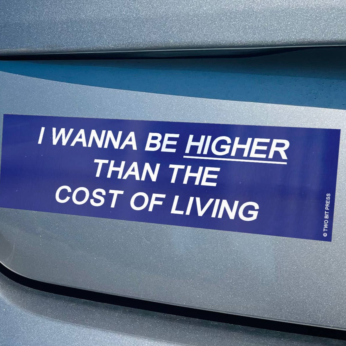 Cost of Living Bumper Sticker - Funny Vintage Style 80s 90s