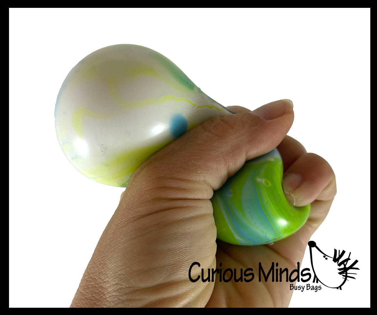 Marble Swirl Soft Doh Filled Stretch Ball - Ultra Squishy
