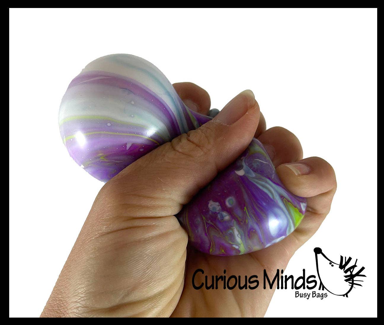Marble Swirl Soft Doh Filled Stretch Ball - Ultra Squishy