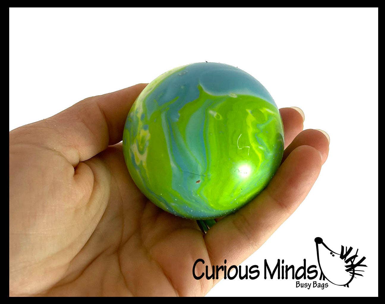 Marble Swirl Soft Doh Filled Stretch Ball - Ultra Squishy