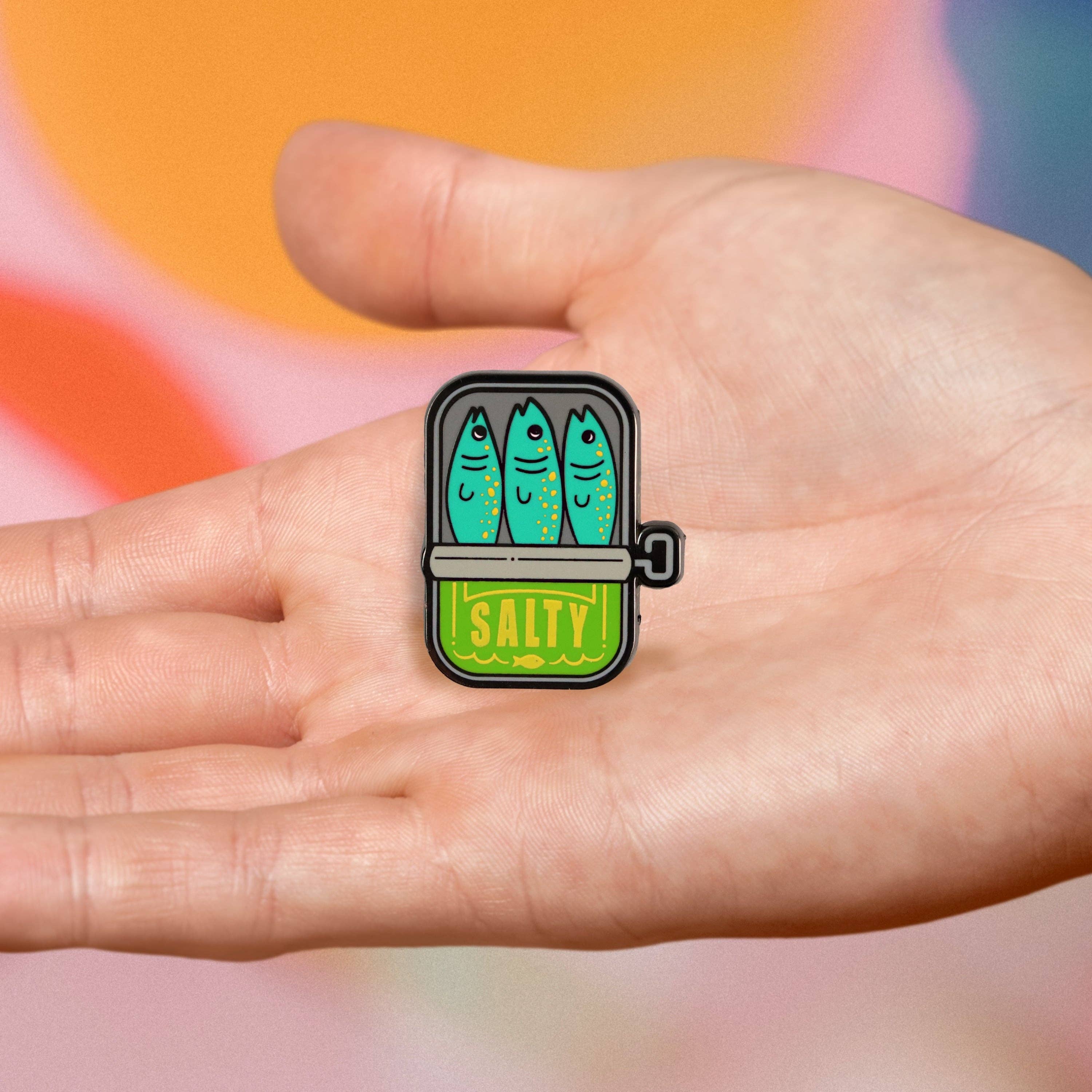 Salty Sardines Hard Enamel Pin
