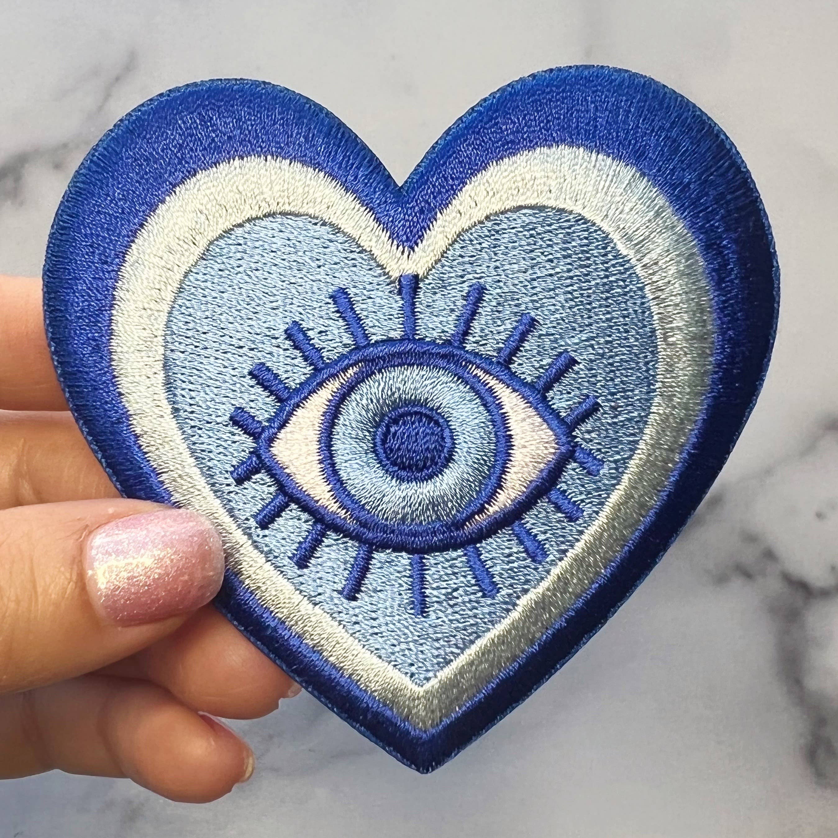Evil Eye Heart Patch