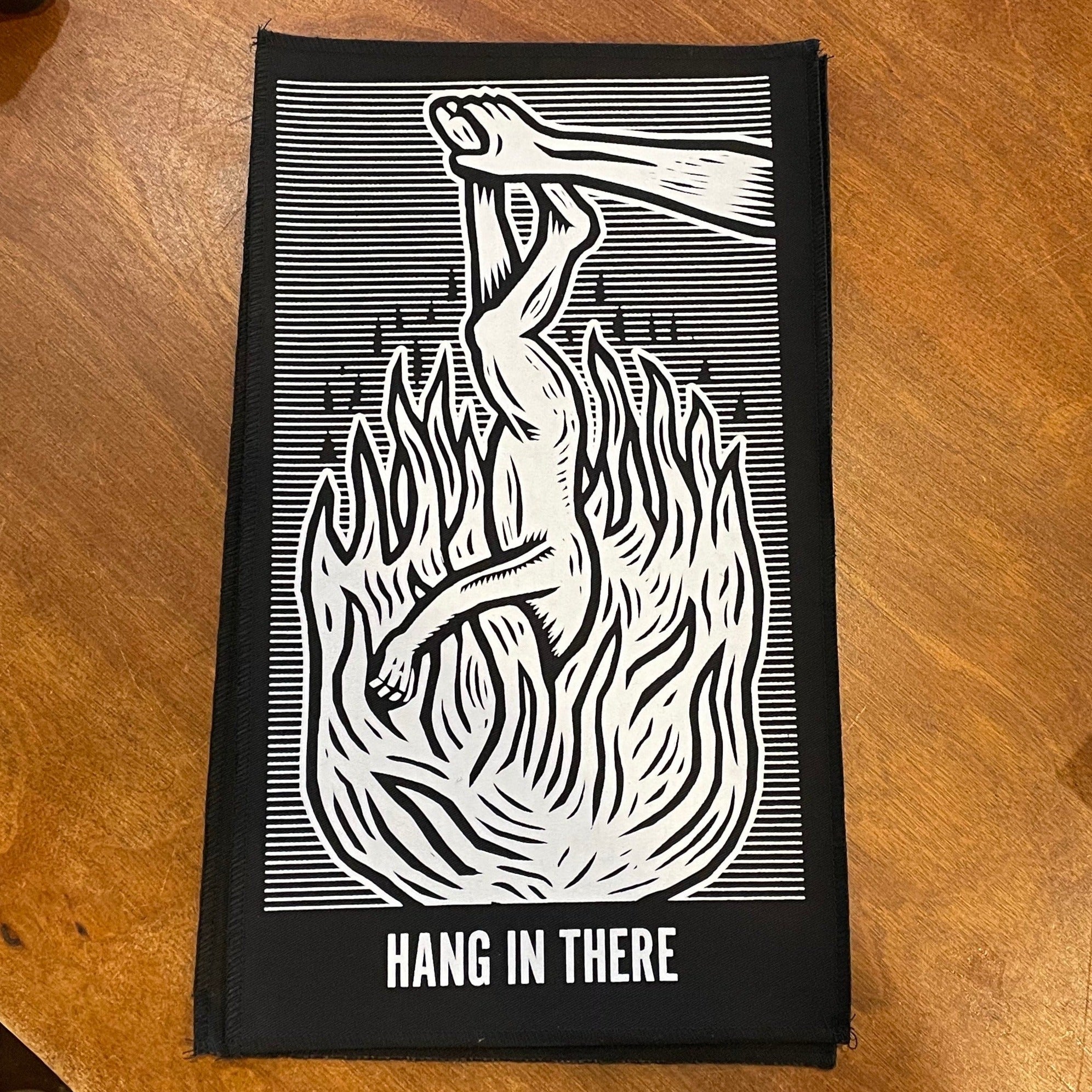 Hang In There Back Patch