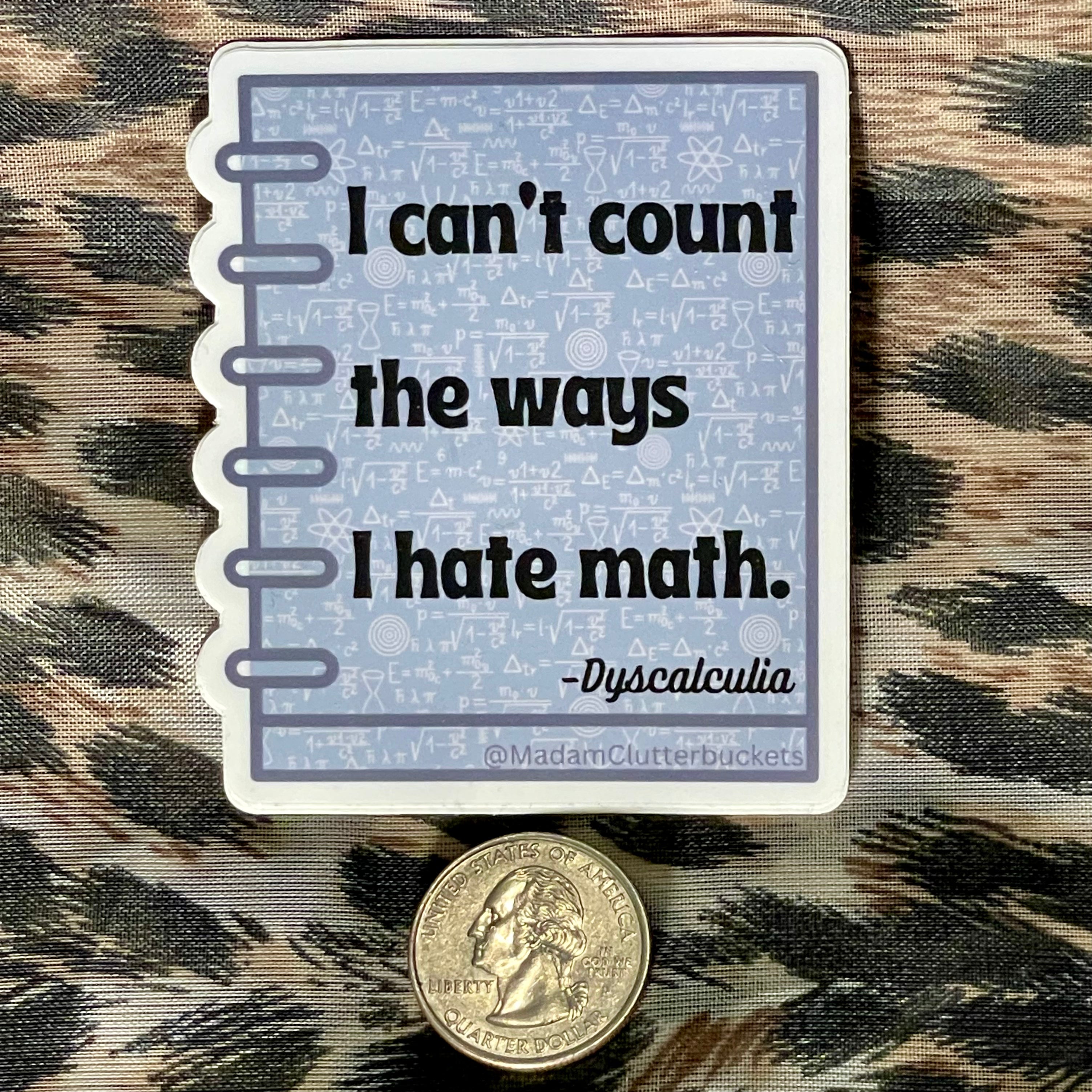 Dyscalculia Sticker