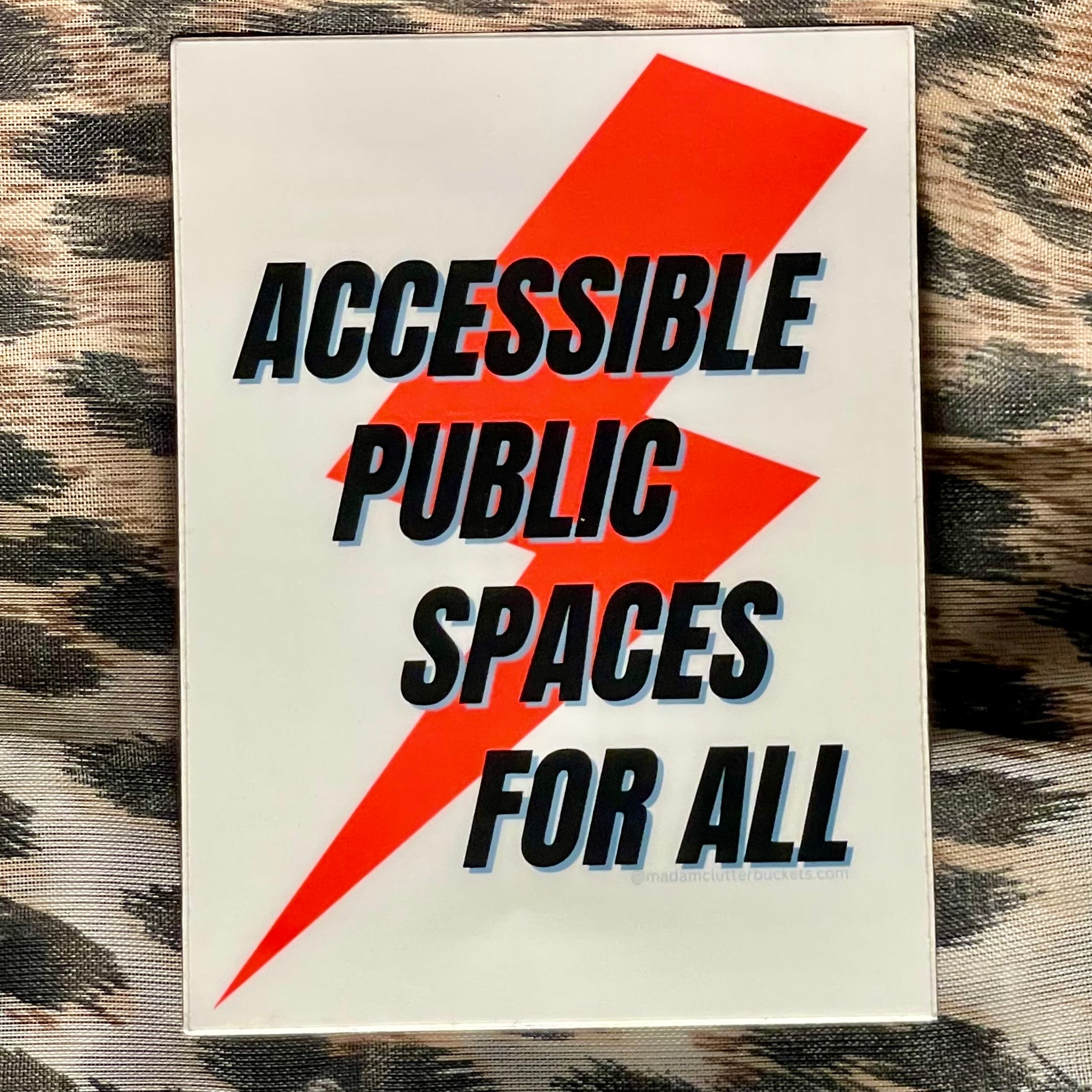 Accessible Public Spaces For All Sticker