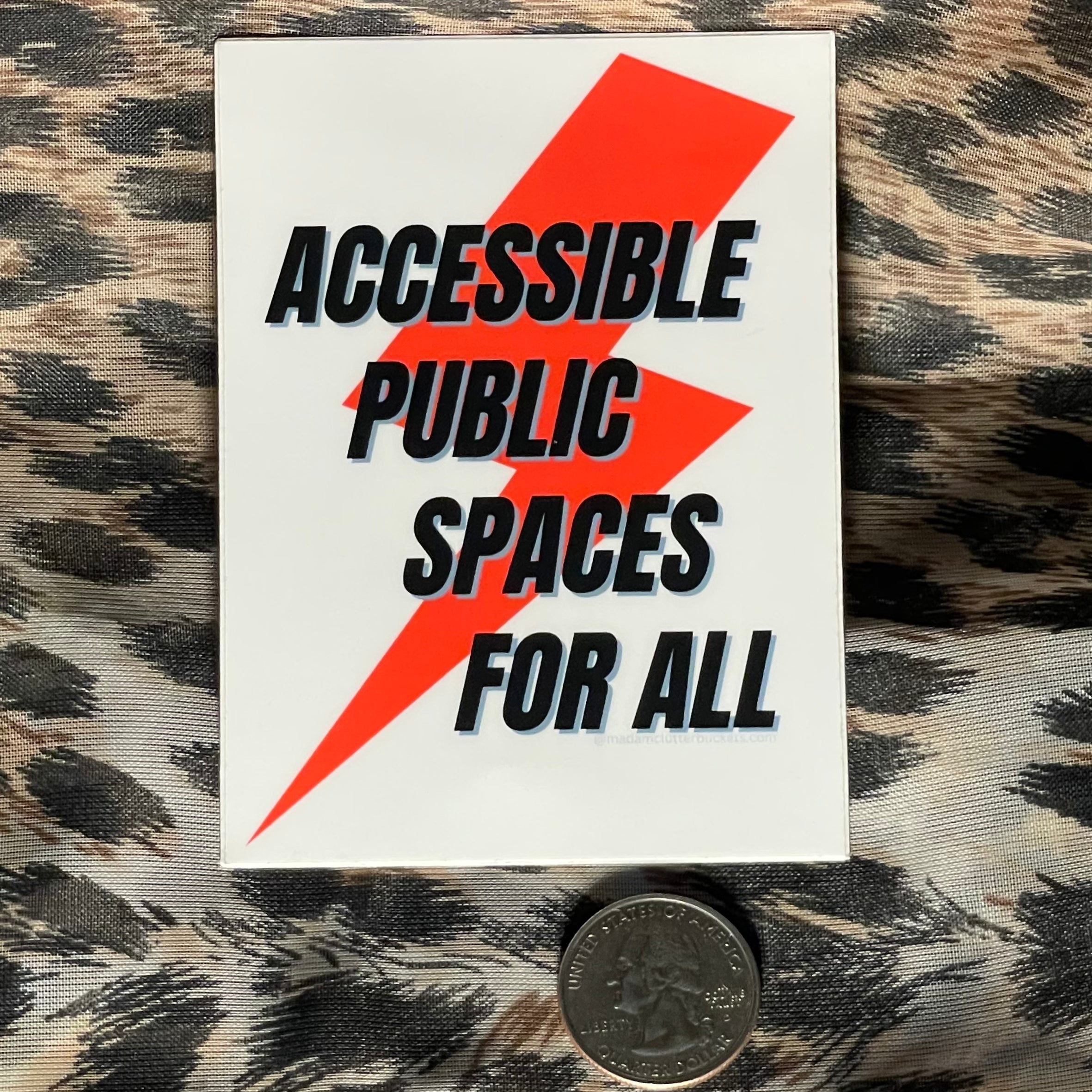 Accessible Public Spaces For All Sticker