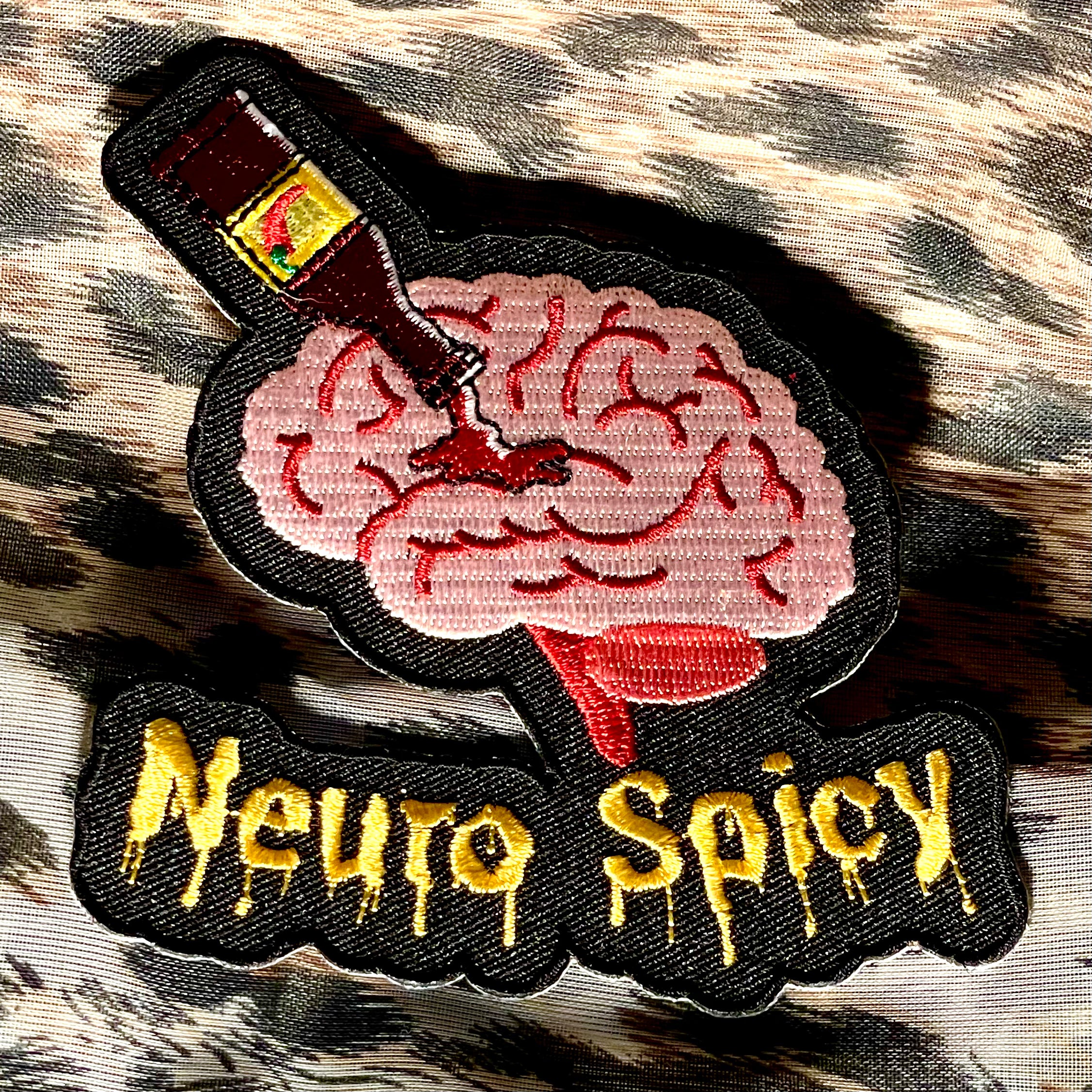 Neuro Spicy Die Cut Iron-On Patch