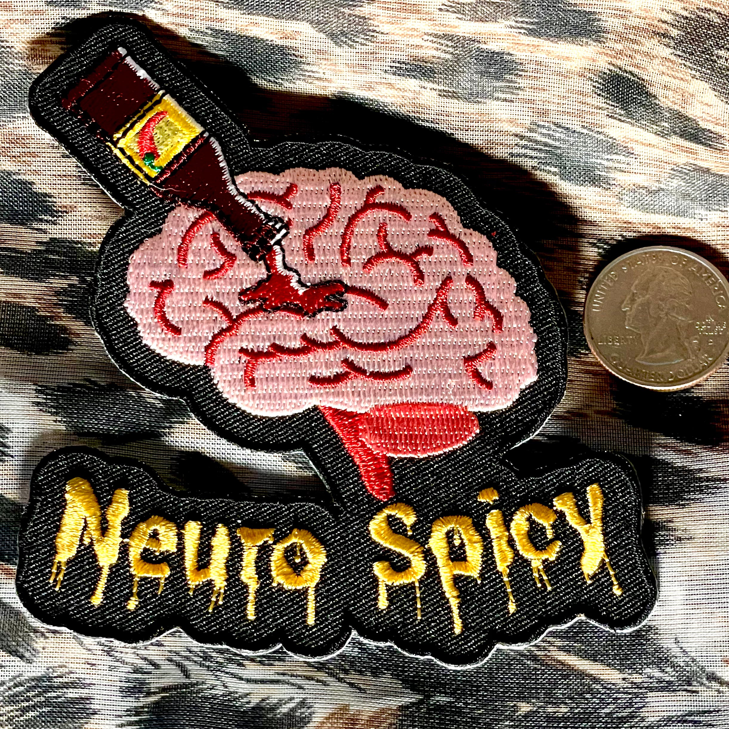 Neuro Spicy Die Cut Iron-On Patch