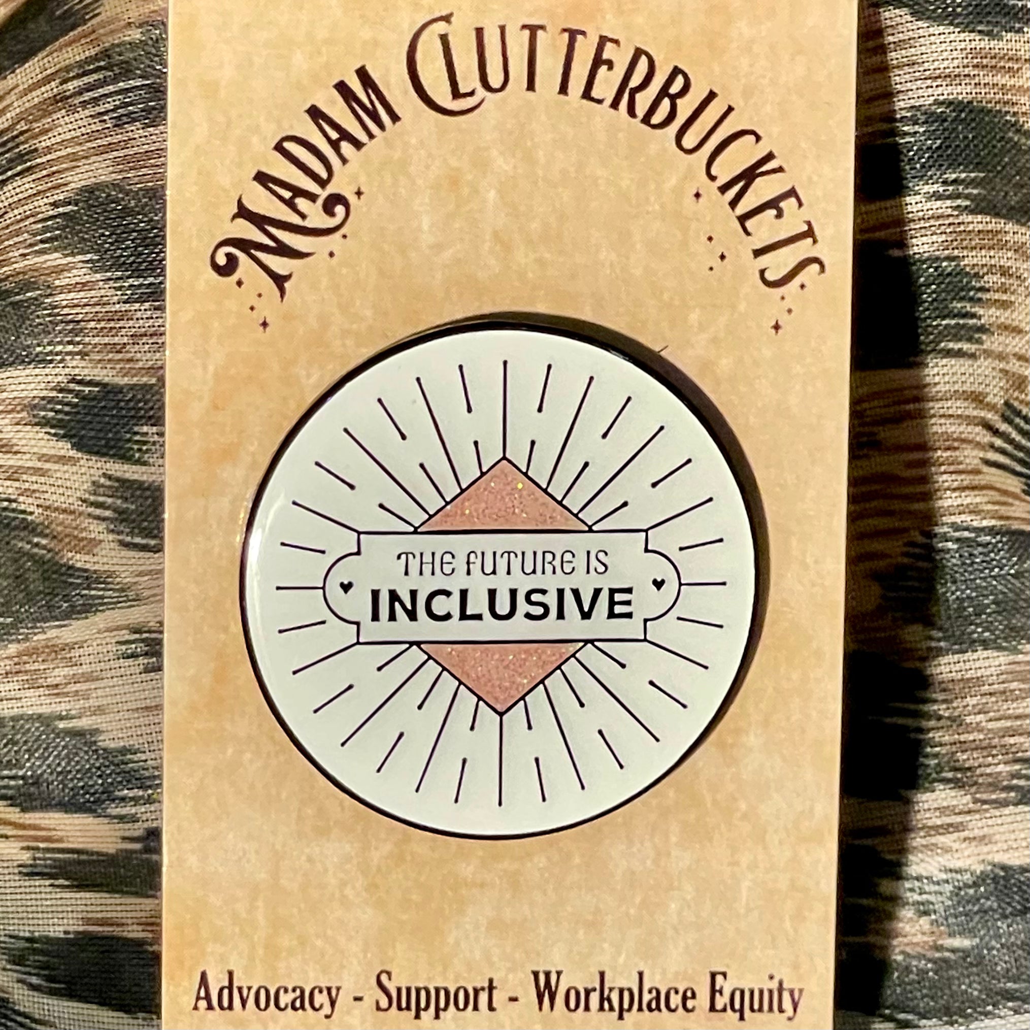 The Future is Inclusive Enamel Pin