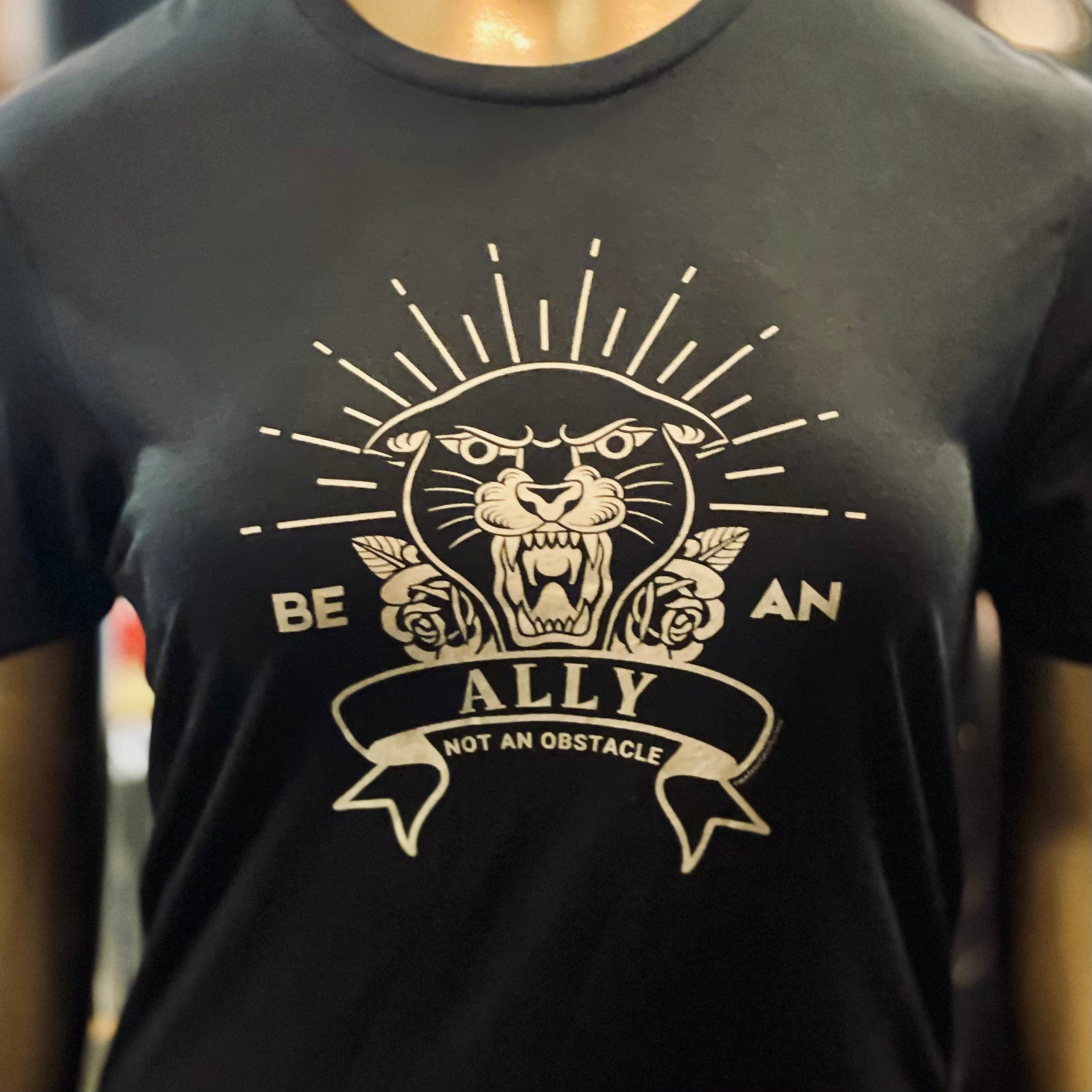 NEW! Be an Ally, Not an Obstacle Unisex Tri-blend Tee Shirt