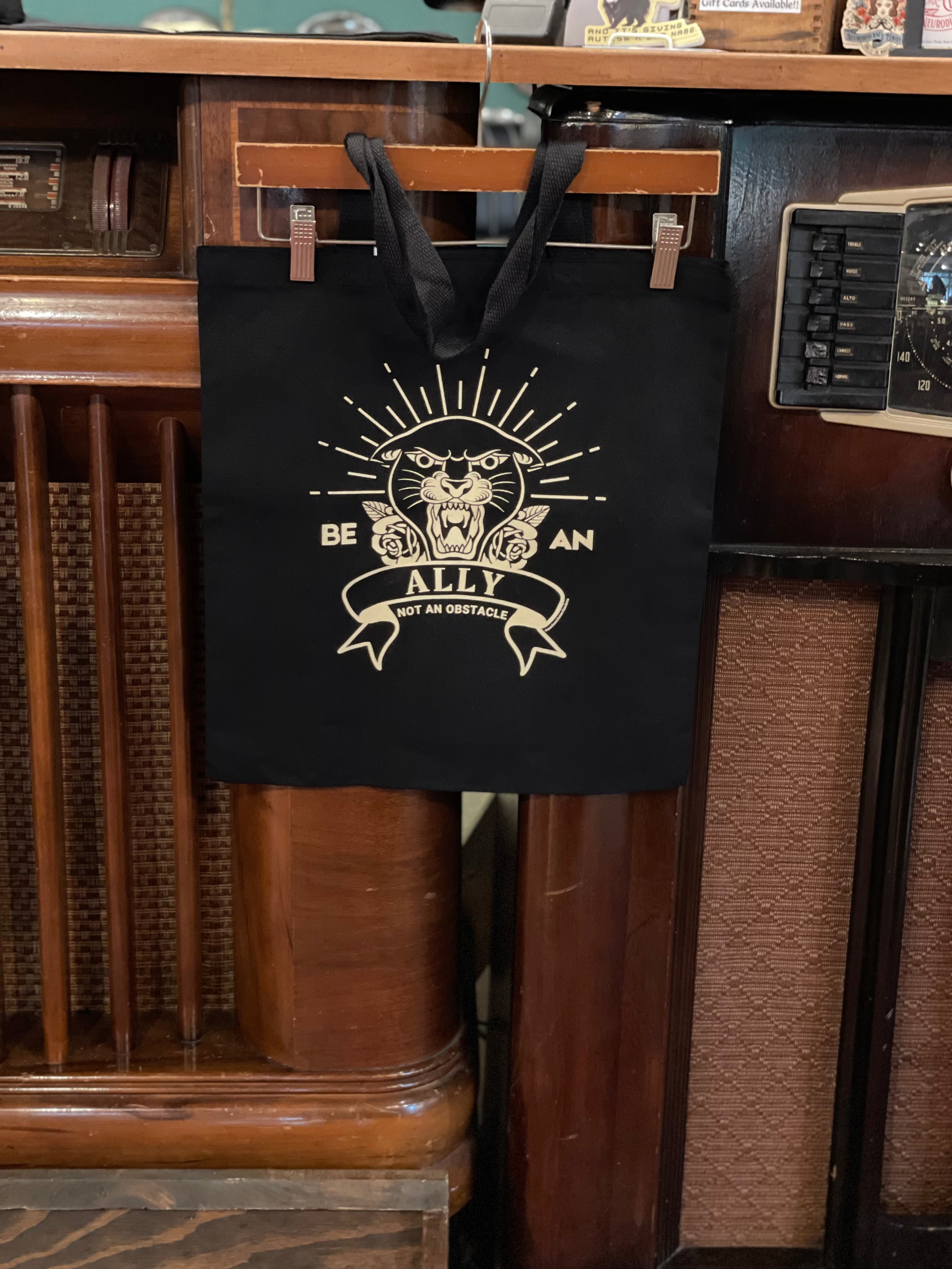 Be an Ally, Not an Obstacle Canvas Tote Bag