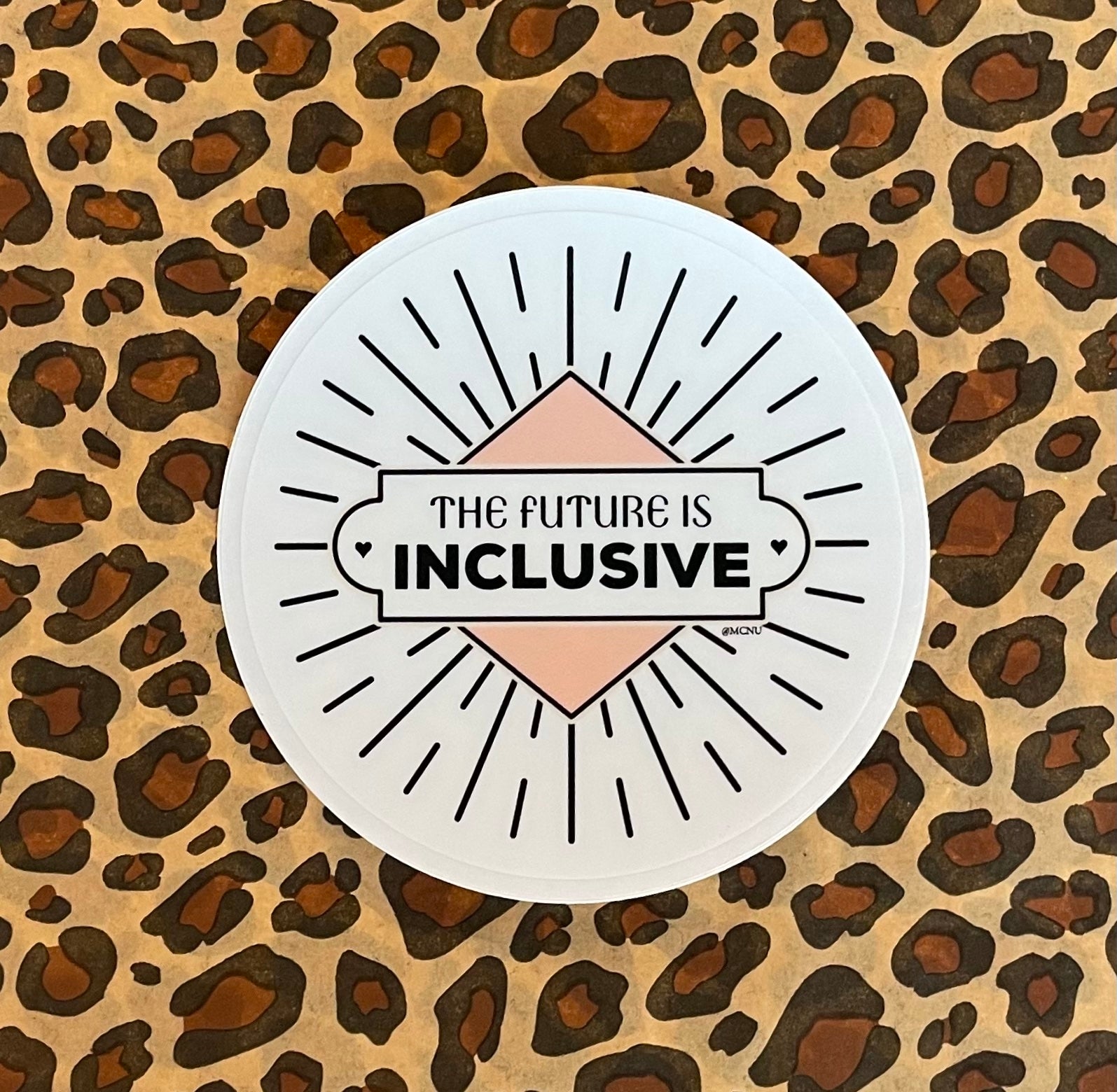 The Future is Inclusive Clear Deco Sticker