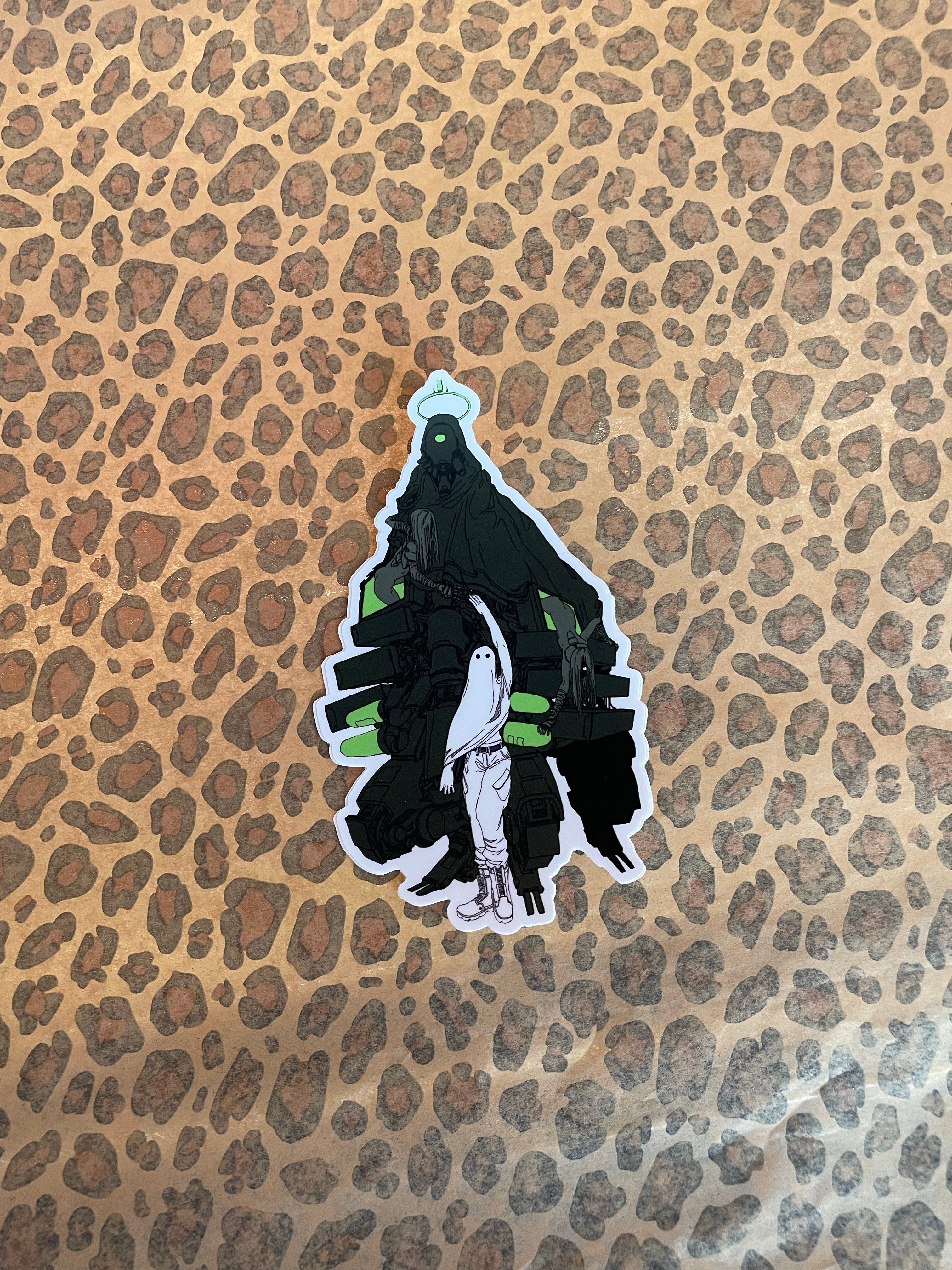 Green Animesque Sticker - Nolane