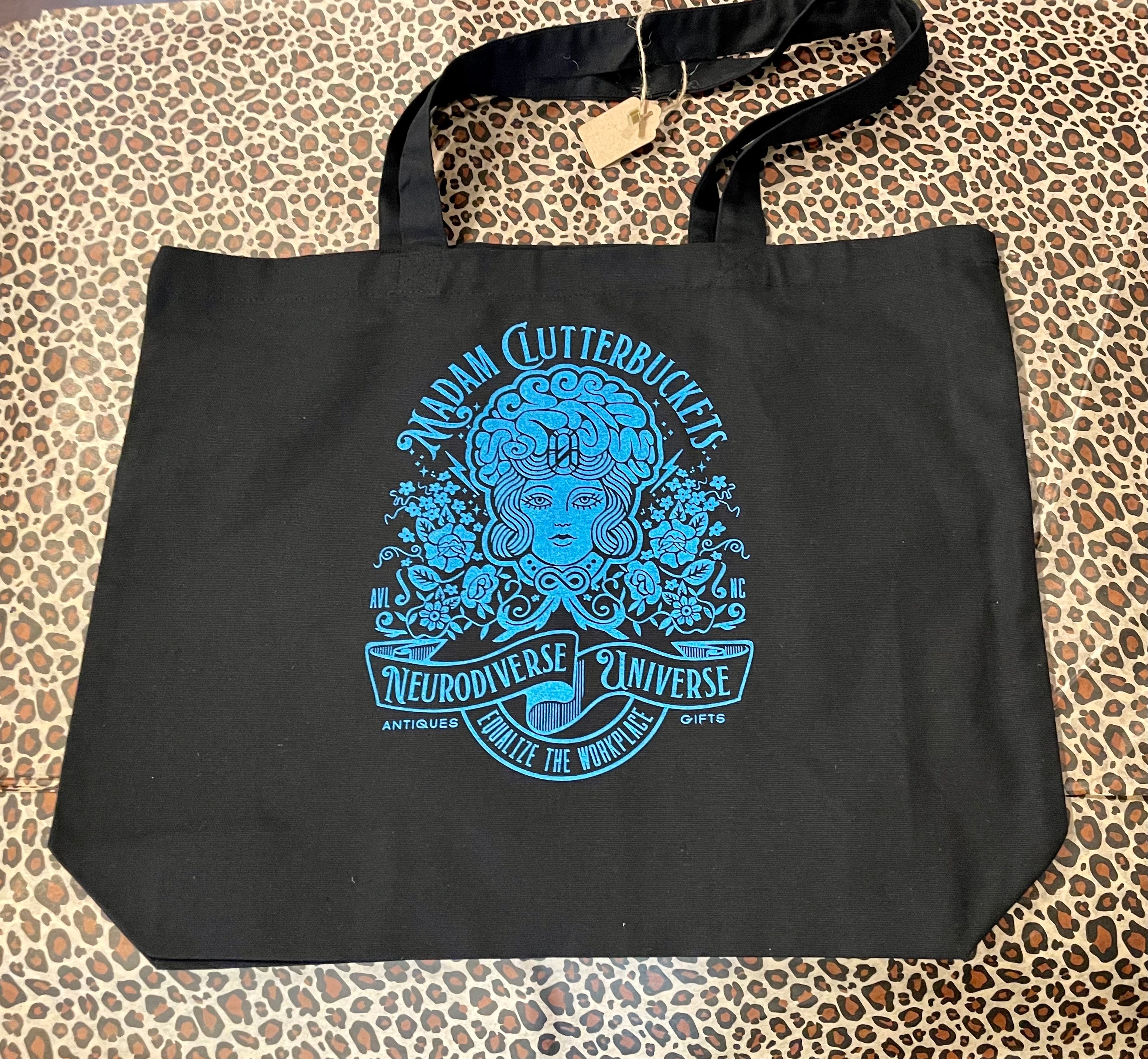 Madam Clutterbucket's Blue Tote Bags!