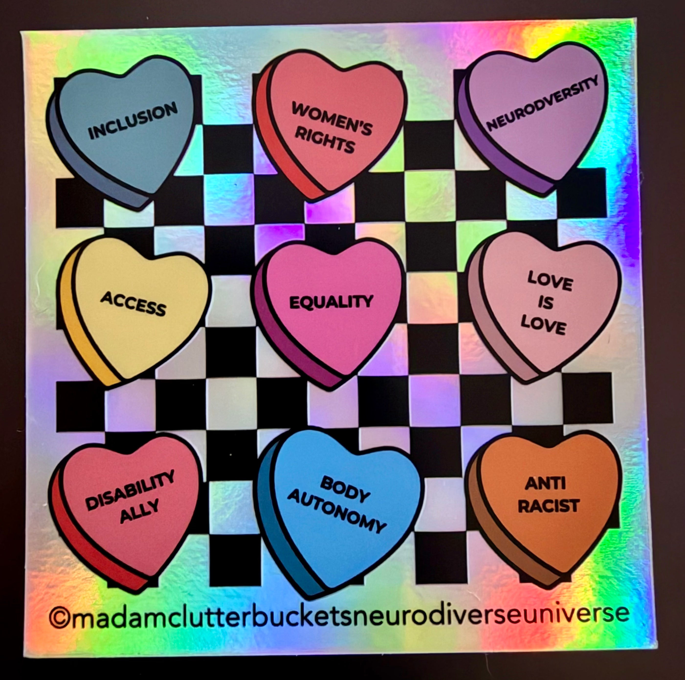 Sweet Beliefs Holographic Sticker`