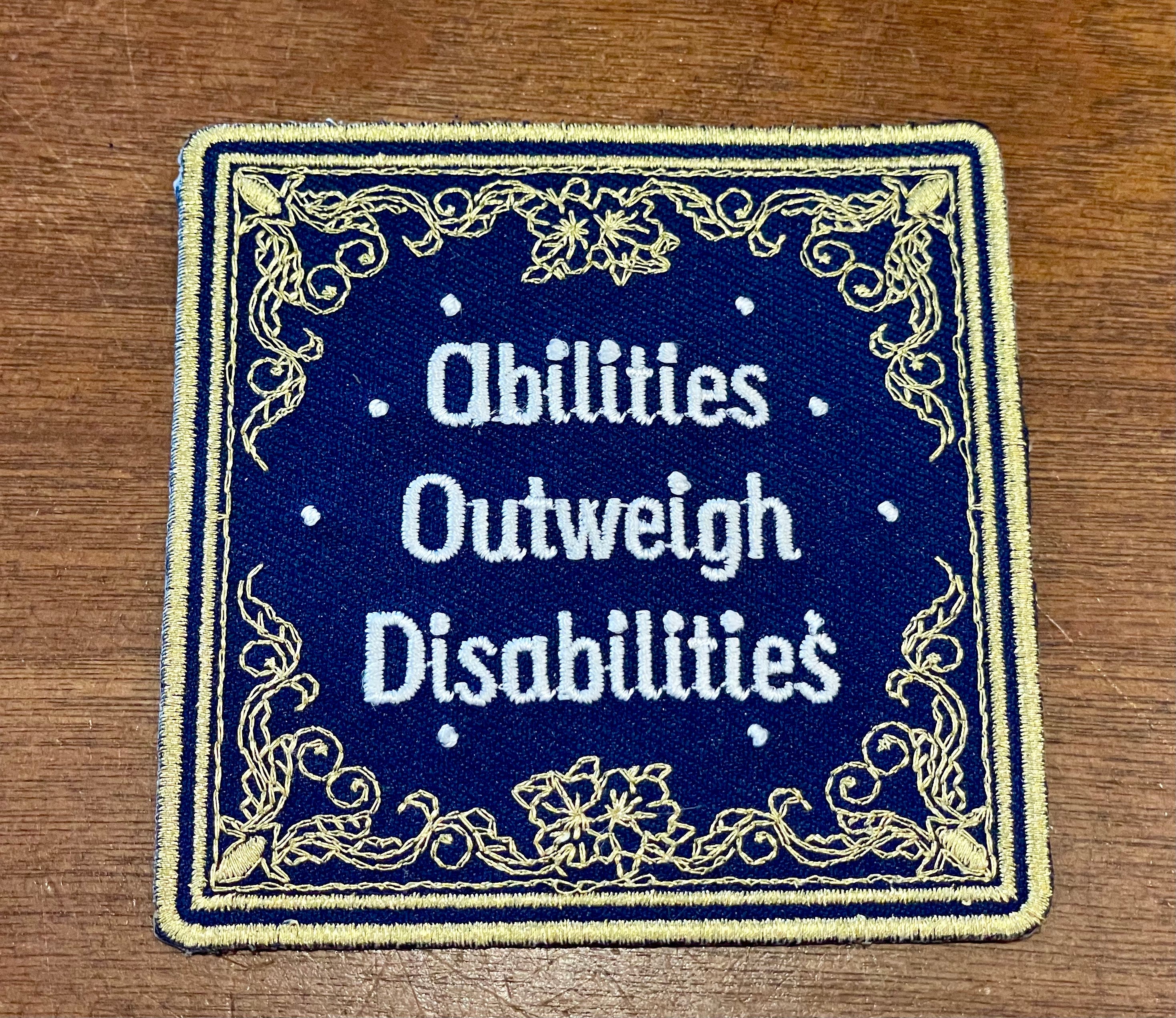 Abilities Outweigh Disabilities Patch