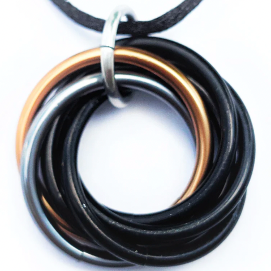 Mobii Necklace - Eclipse Infinity Loop Forever Spiral Jewelry
