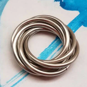 Fidget Spin Möbii Ring: Loose Ring - Size 7