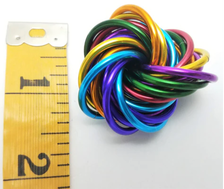 Möbii XL Rainbow Collection: Shiny Multicolor Fidget Stress Ball