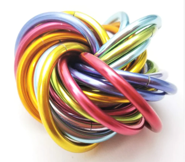Möbii XL Rainbow Collection: Shiny Multicolor Fidget Stress Ball