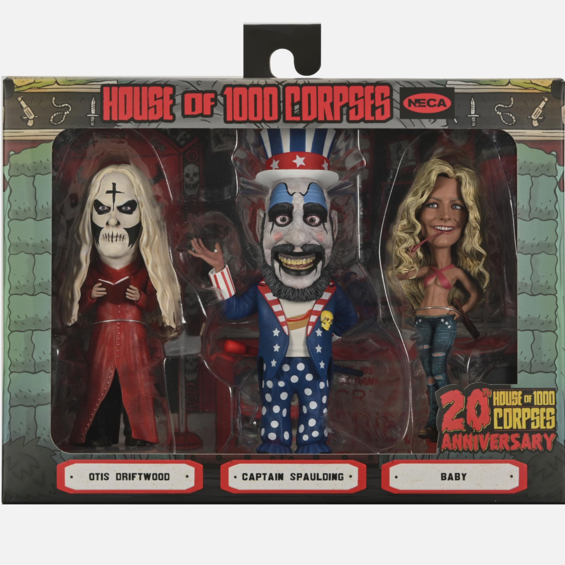 HOUSE OF 1000 CORPSES STYLIZED FIGURE SET LITTLE BIG HEAD 3PK