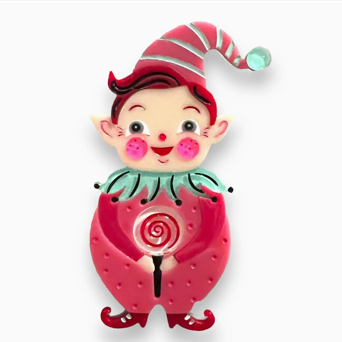 Pink North Pole Apprentice Brooch Johanna Parker X Lipstick | Madam ...