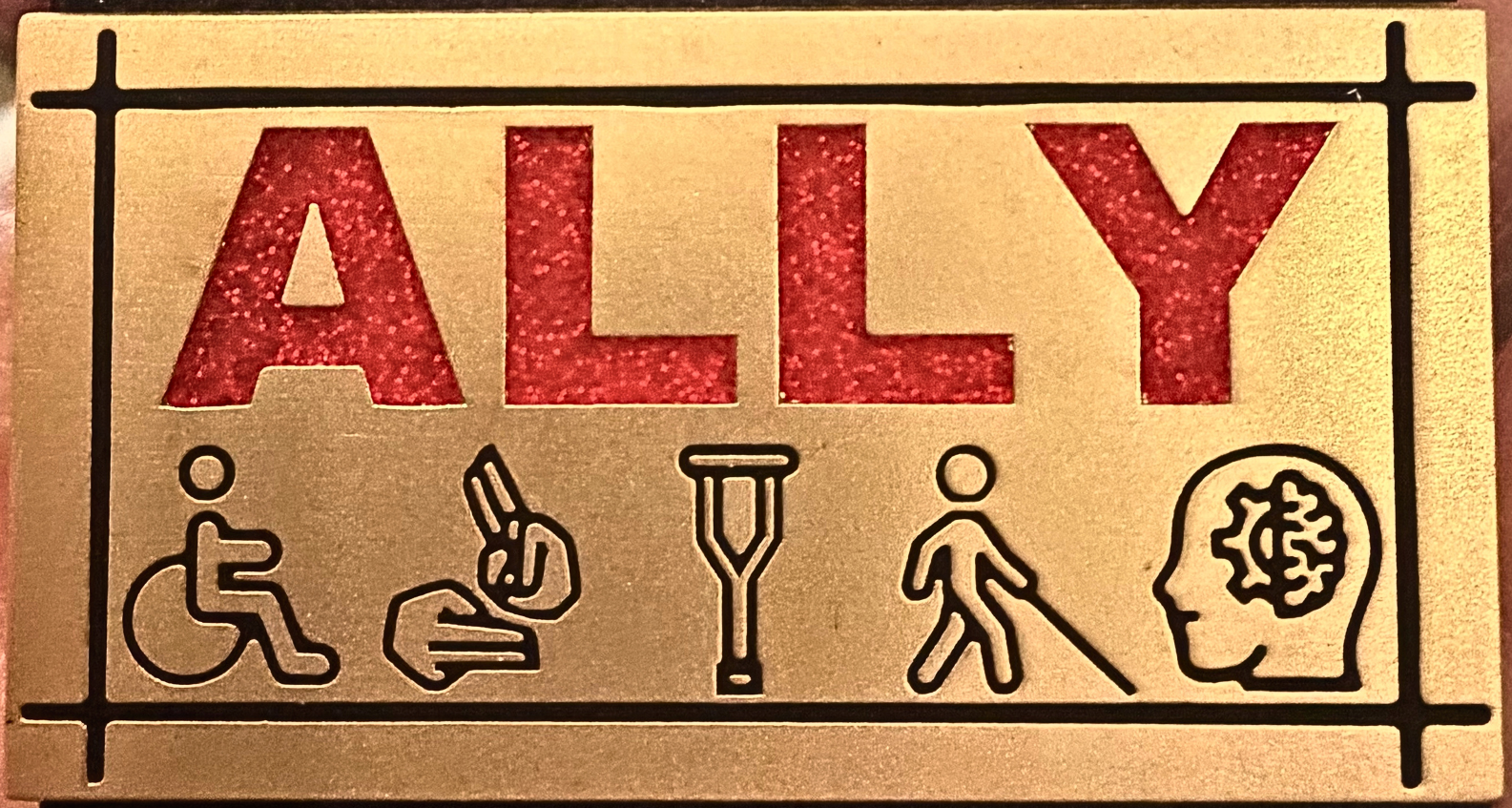 Disability Ally Enamel Pin