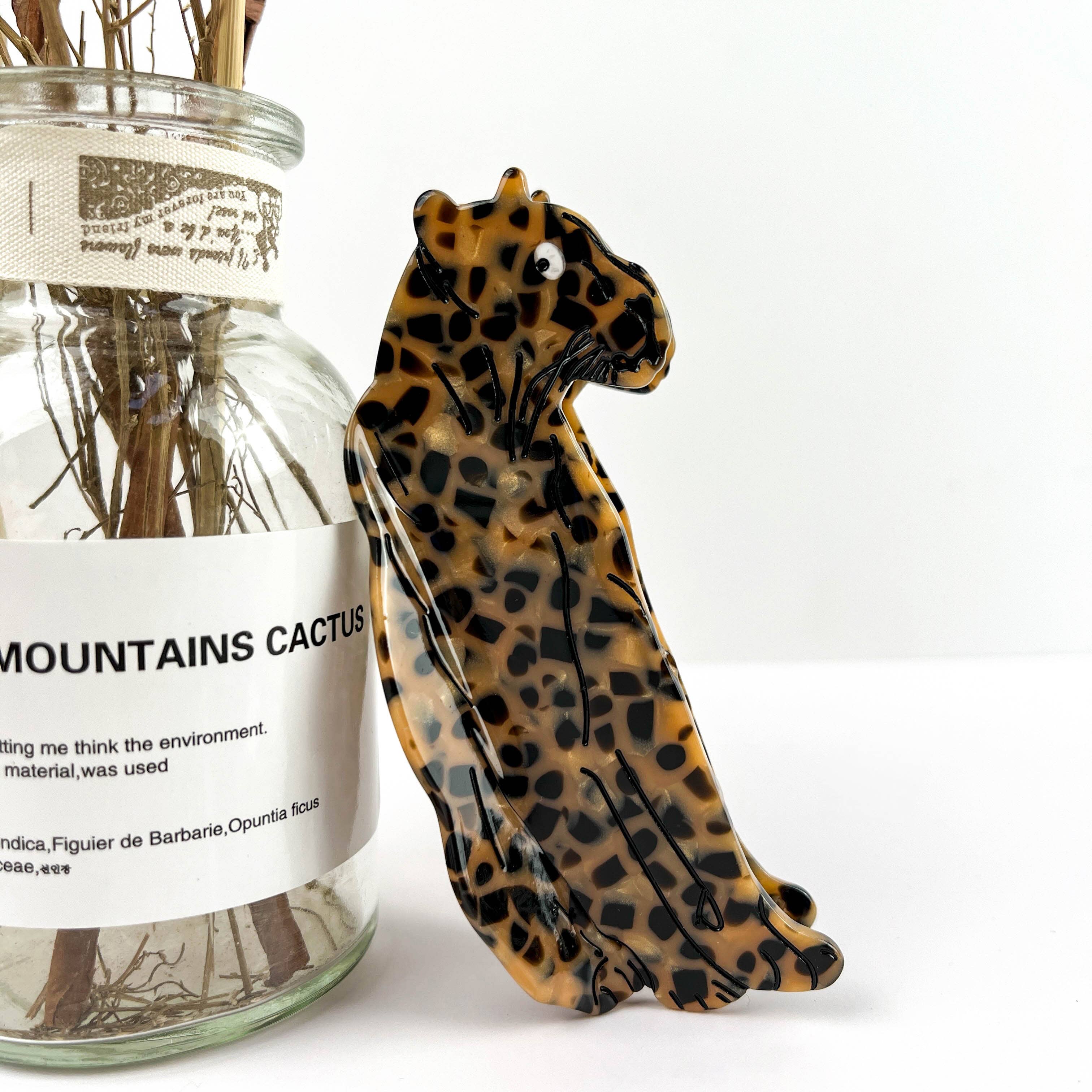 Creative & Unique Jaguar Animal Hair Claw Clip: C