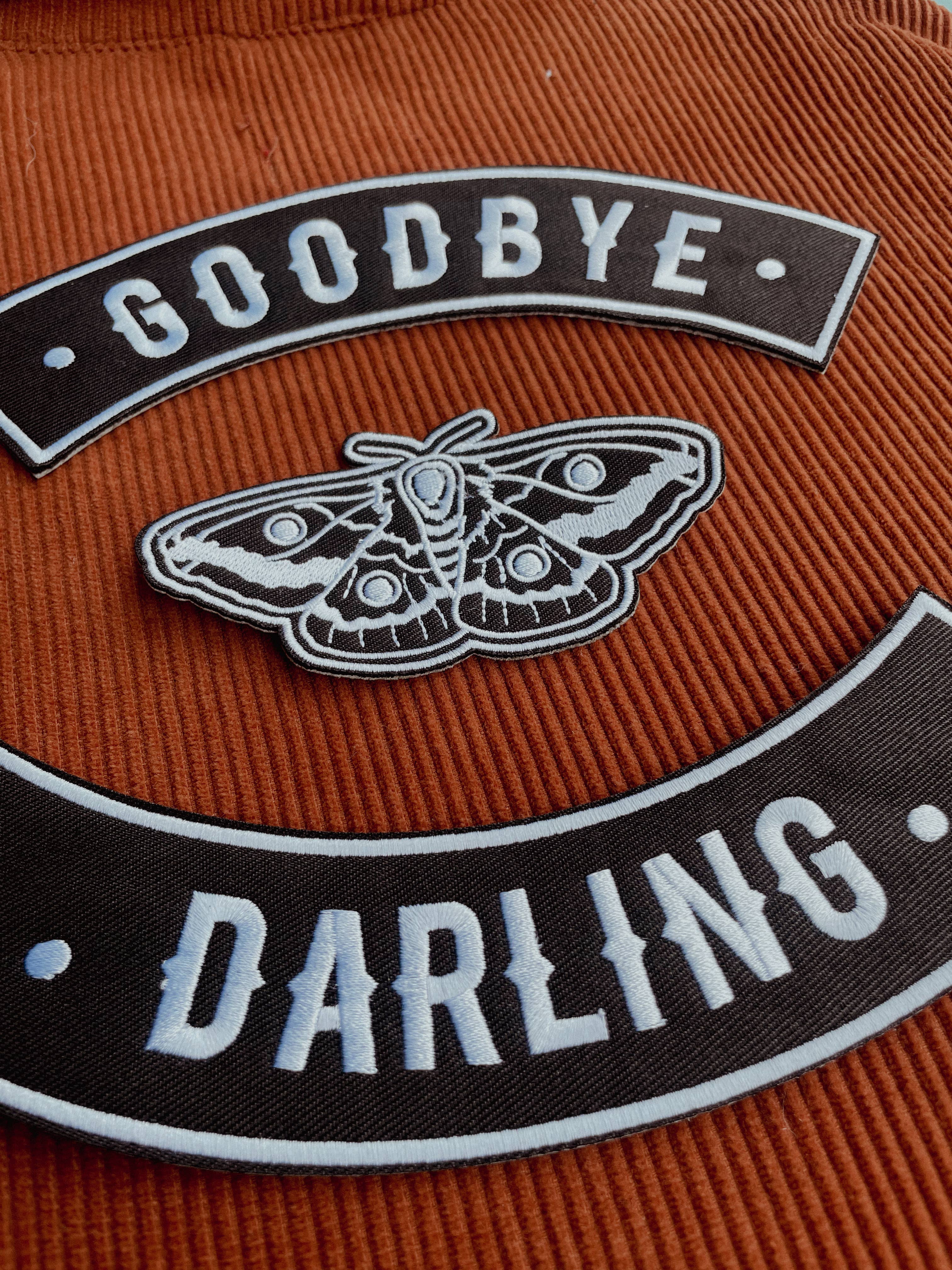 Darling - Large Embroidered Iron-On Patch