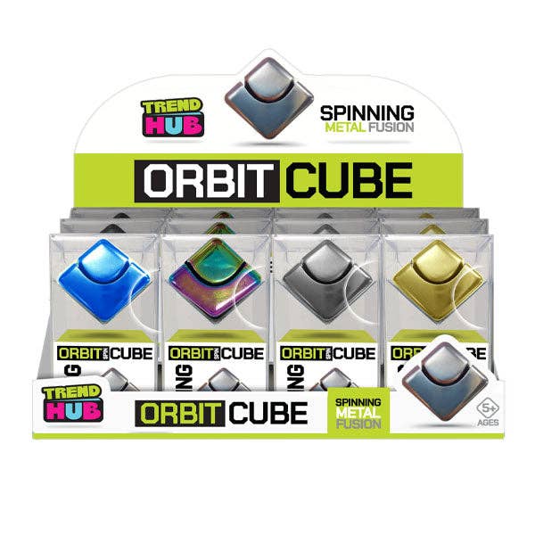 Spinning Metal Orbit Cube Fidget Toy