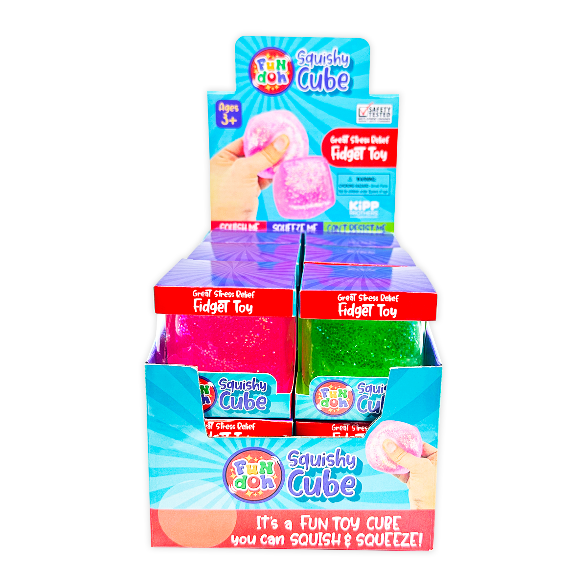 Squish and Squeeze Cube Ball Toy
