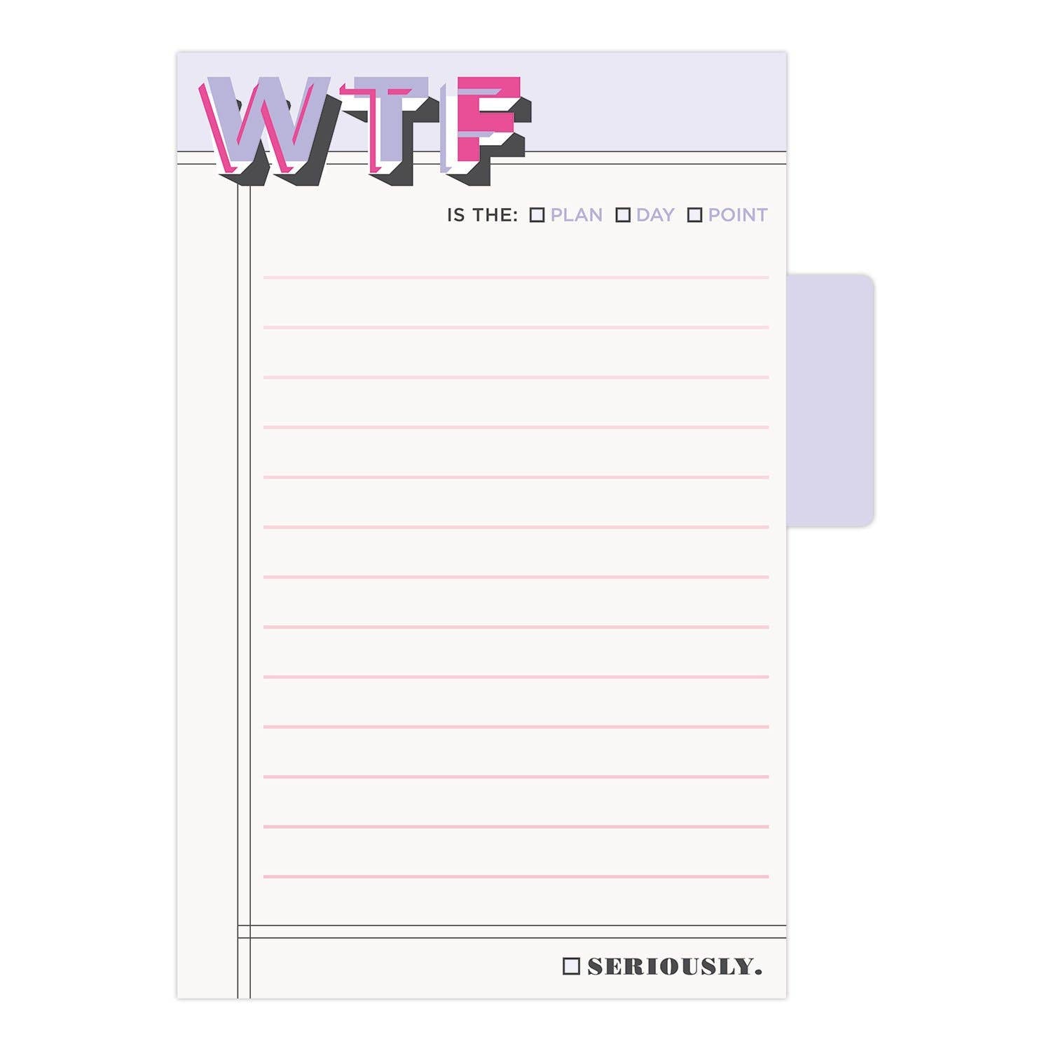 WTF Sticky Notes / Sticky Tabs Note Pad