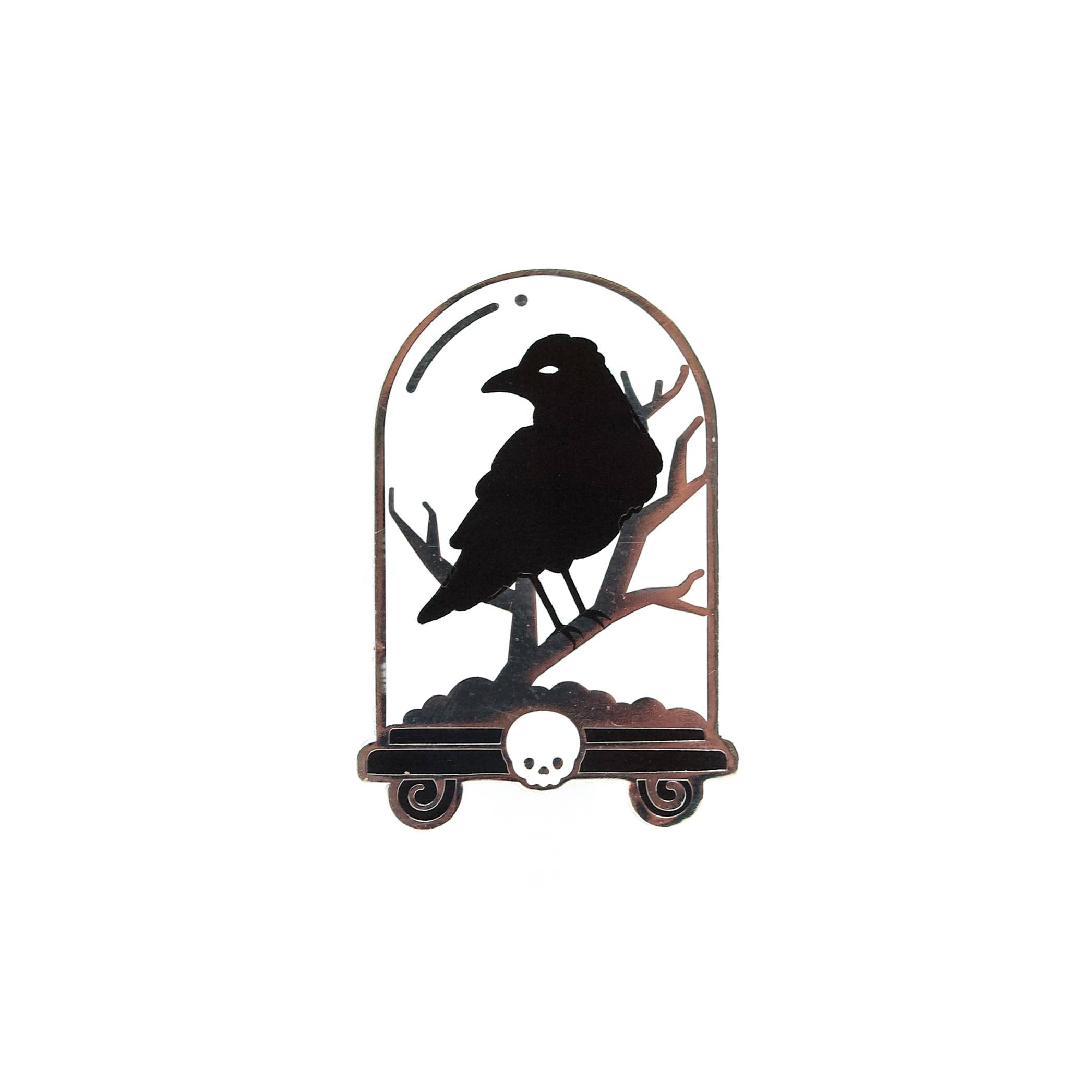 Raven Cloche Hard Enamel Pin