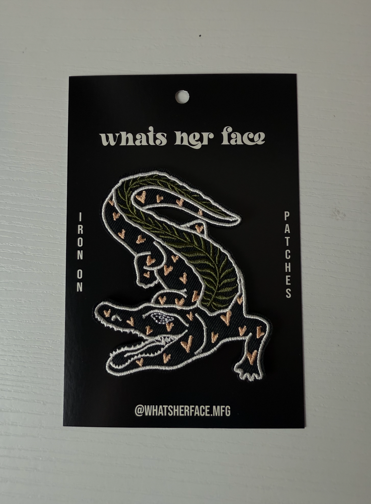Alligator - Embroidered Iron-On Patch