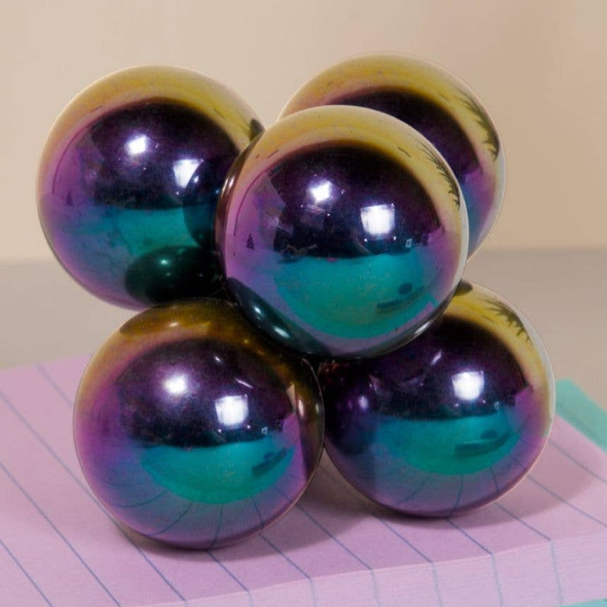Supers Magnetic Set of 6 in Oil Slick Color
