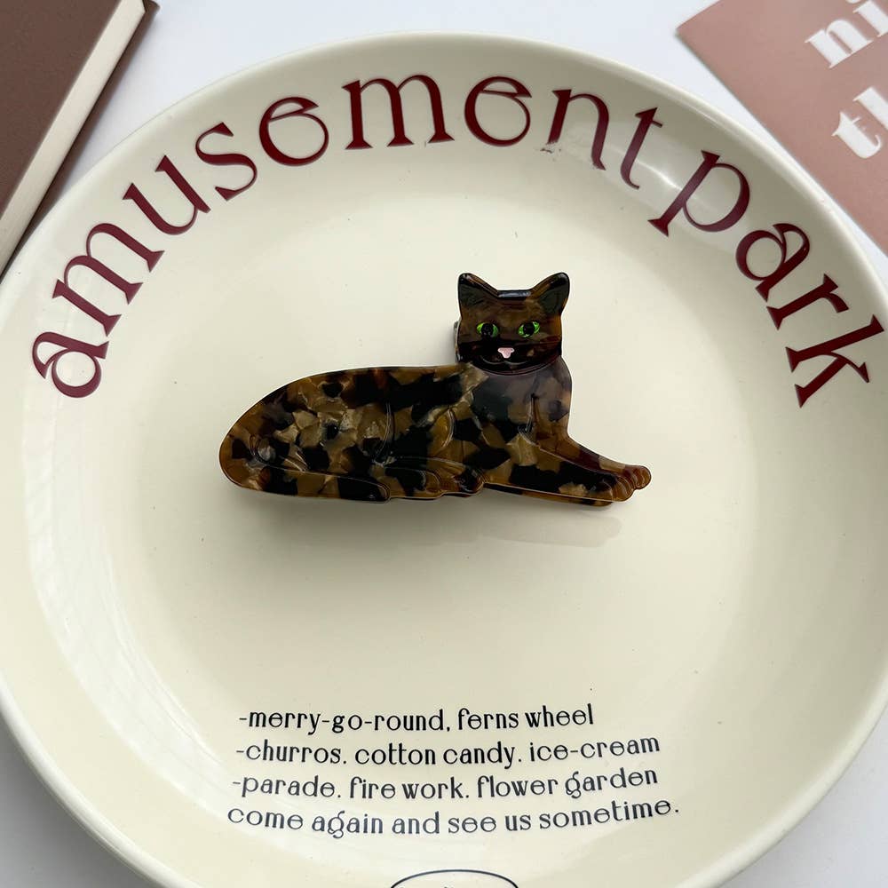 Playful Cat Hair Clip
